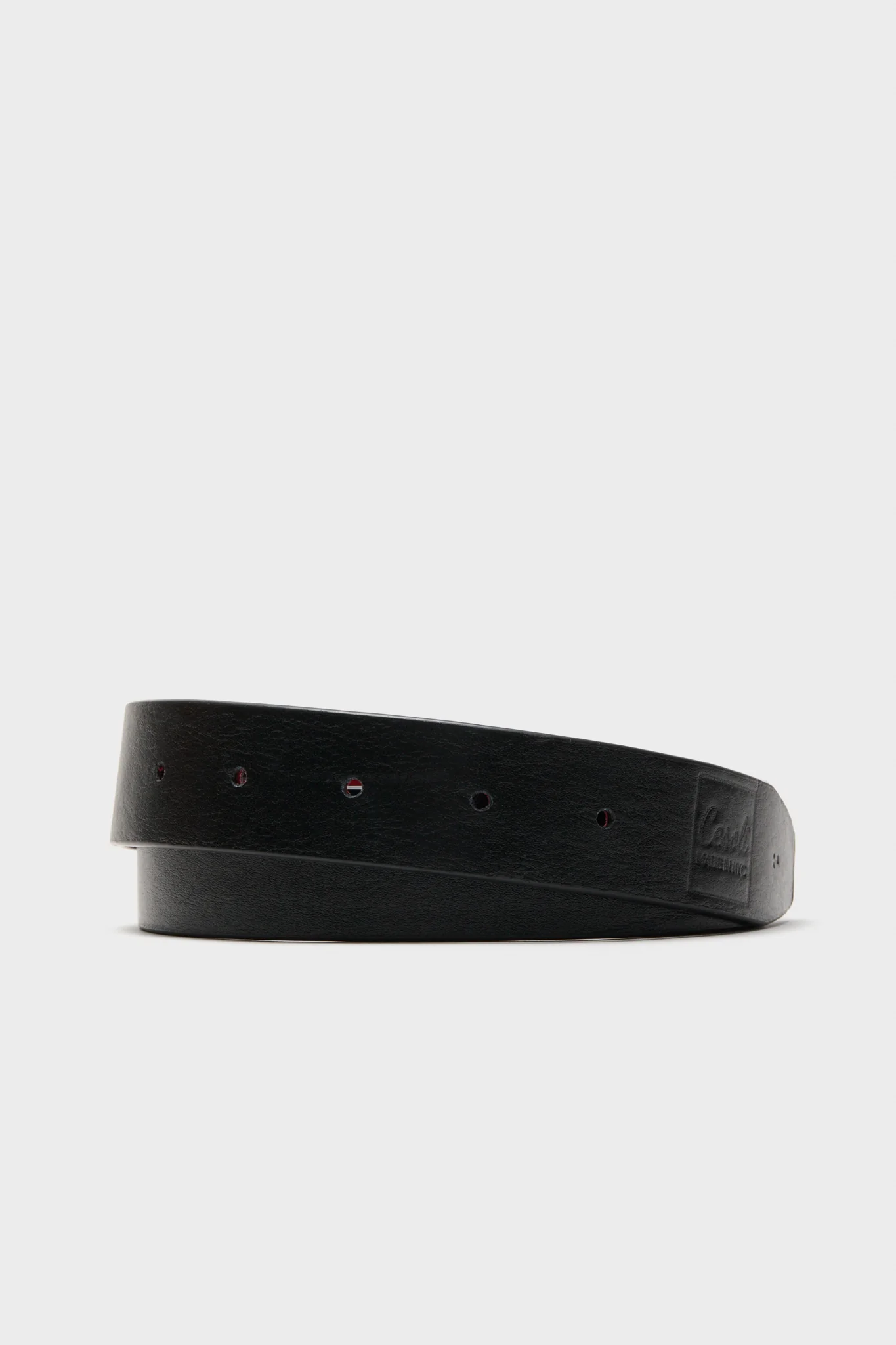 Lipstick Red and Mascara Reversible Leather Belt - Image 4