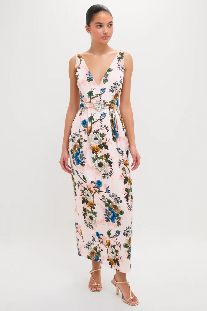 Magical Blossom Pink Jules Jacquard Dress