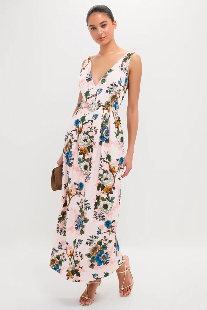 Magical Blossom Pink Jules Jacquard Dress - Image 3