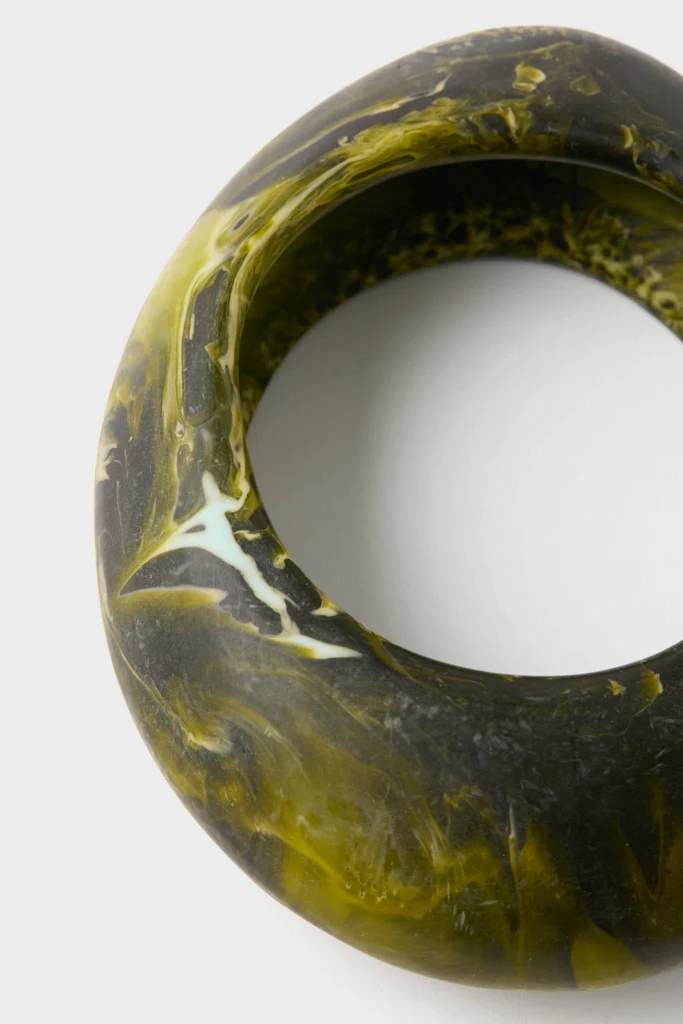 Malachite Rock Large Bangle - Image 6