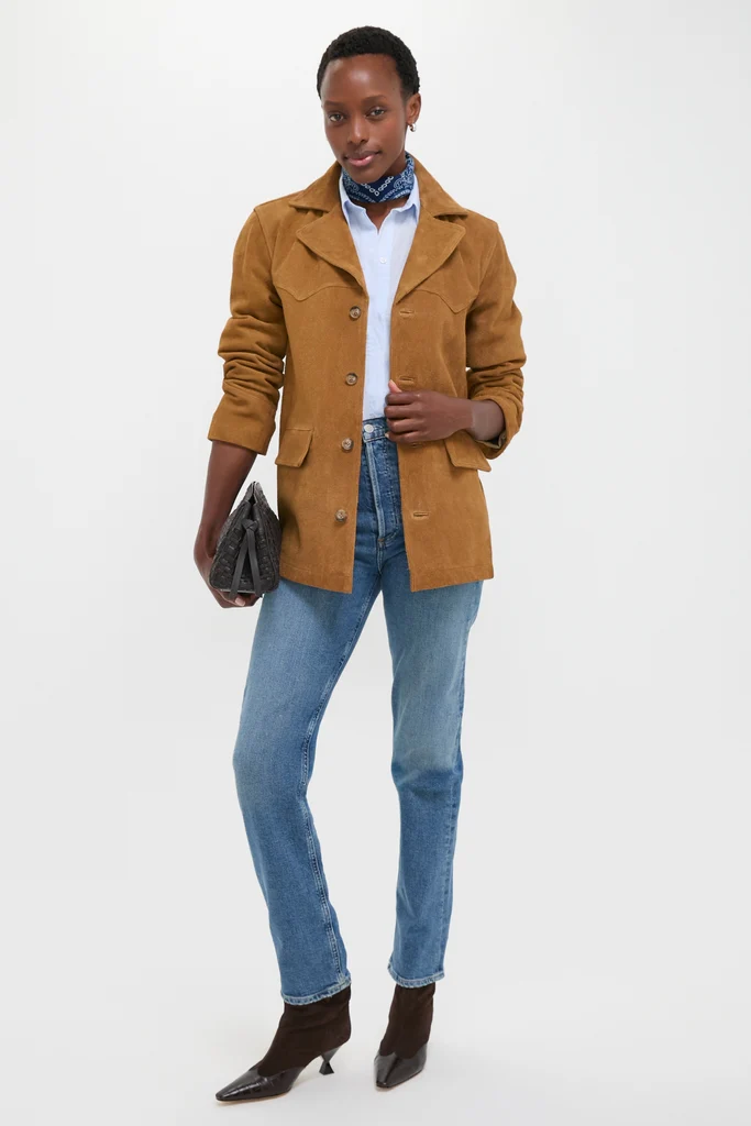 Maple Cow Roughout Suede Jacket - Image 2