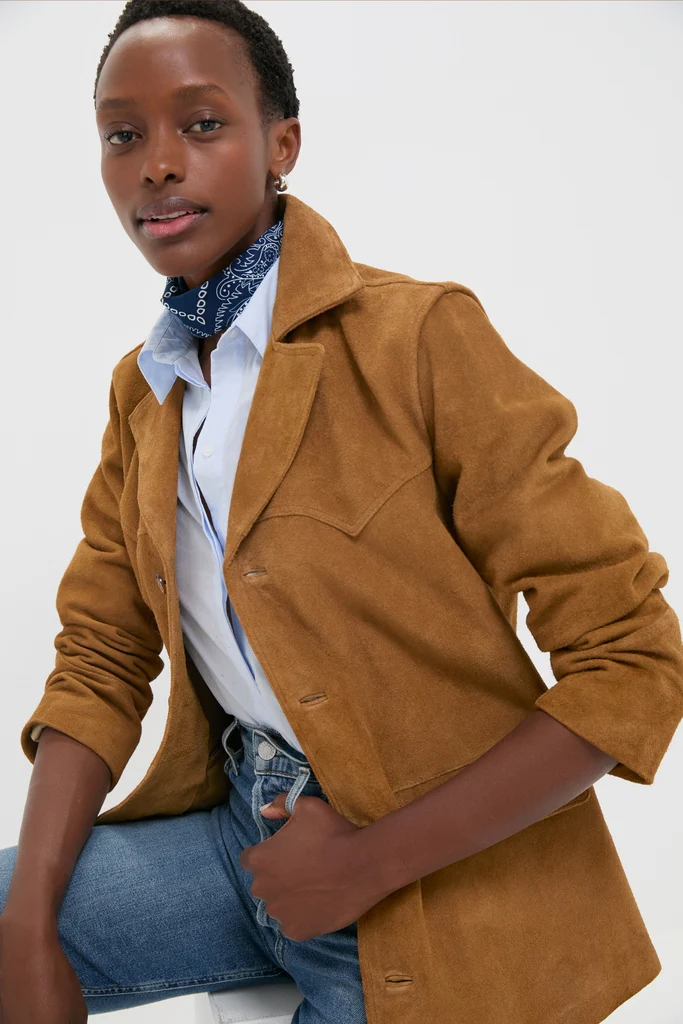Maple Cow Roughout Suede Jacket - Image 5