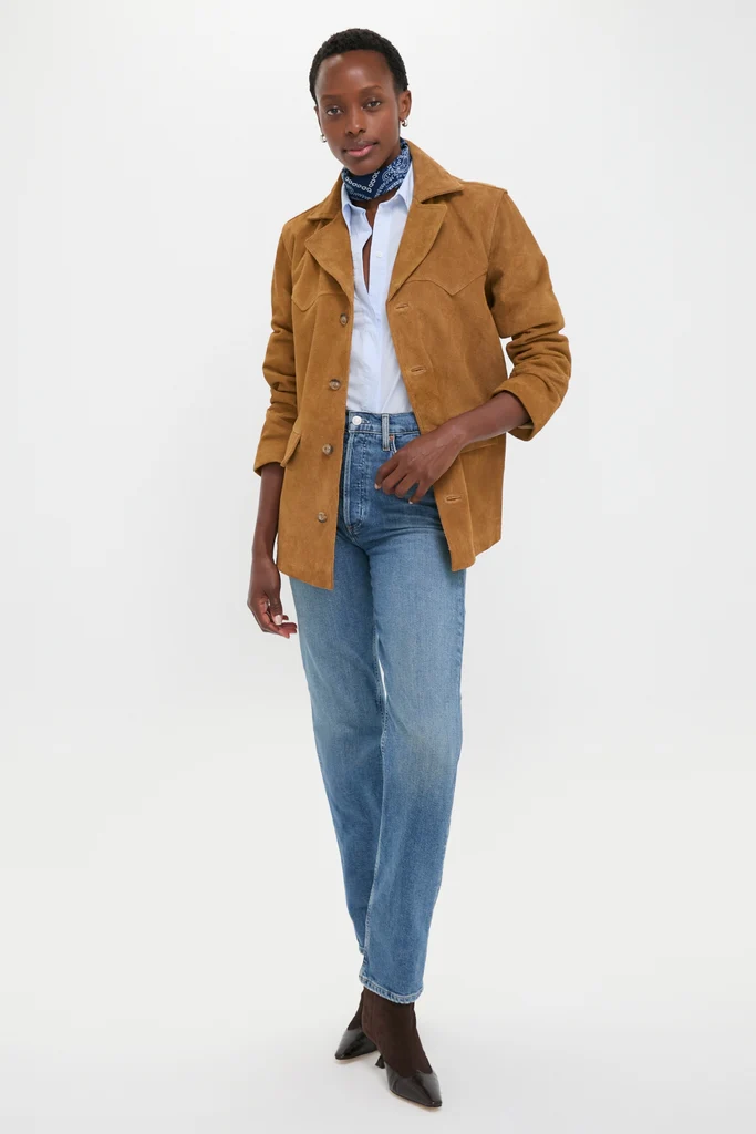 Maple Cow Roughout Suede Jacket - Image 6