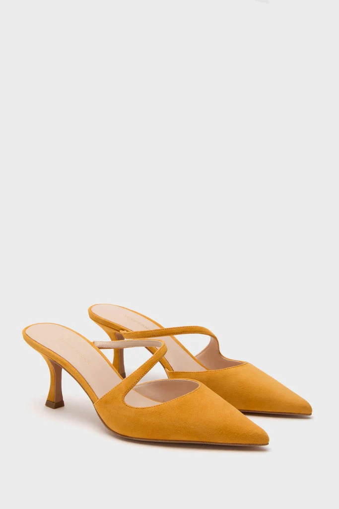 Marigold Suede Mimi Heels - Image 4