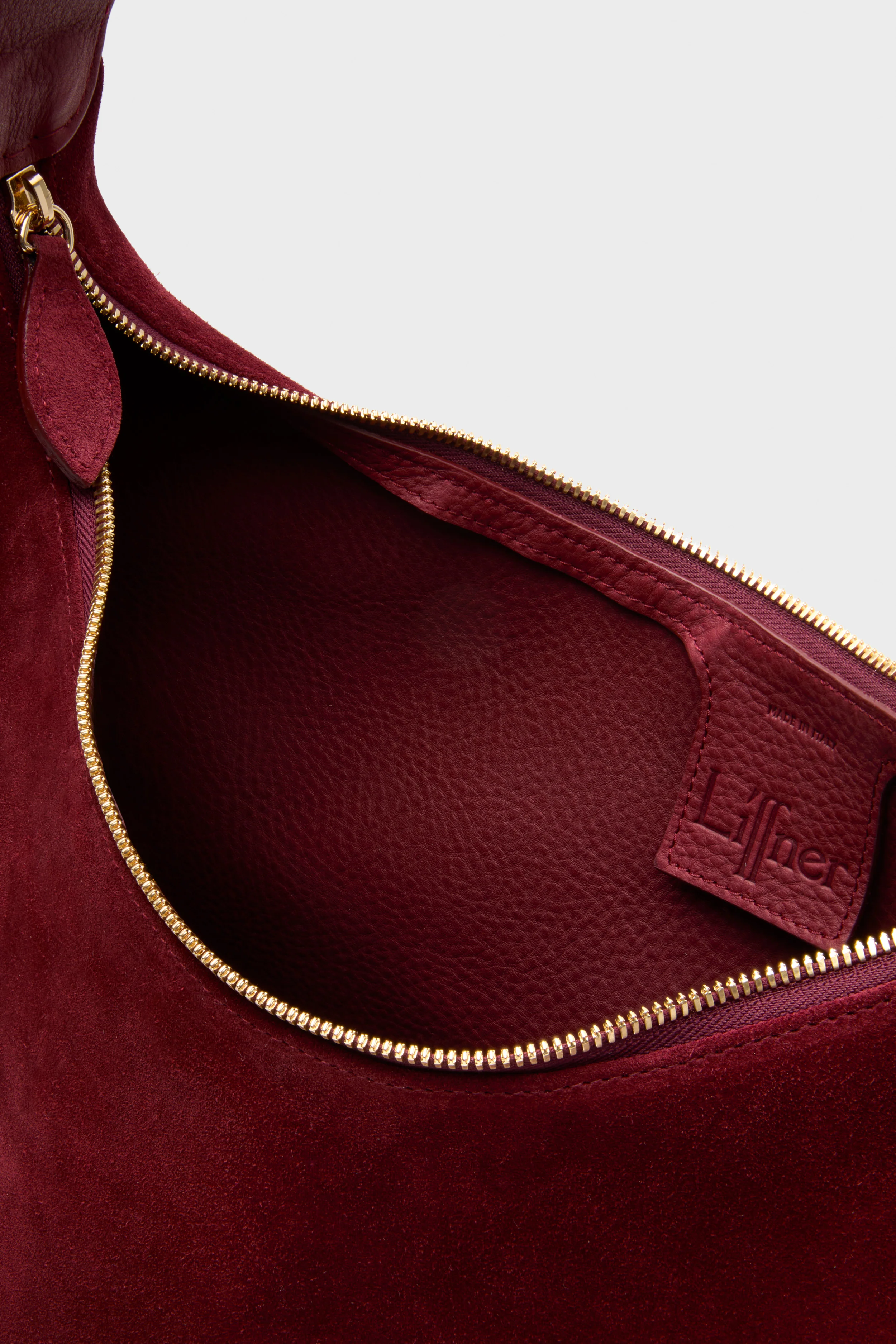 Maroon Suede Moon Hobo - Image 5