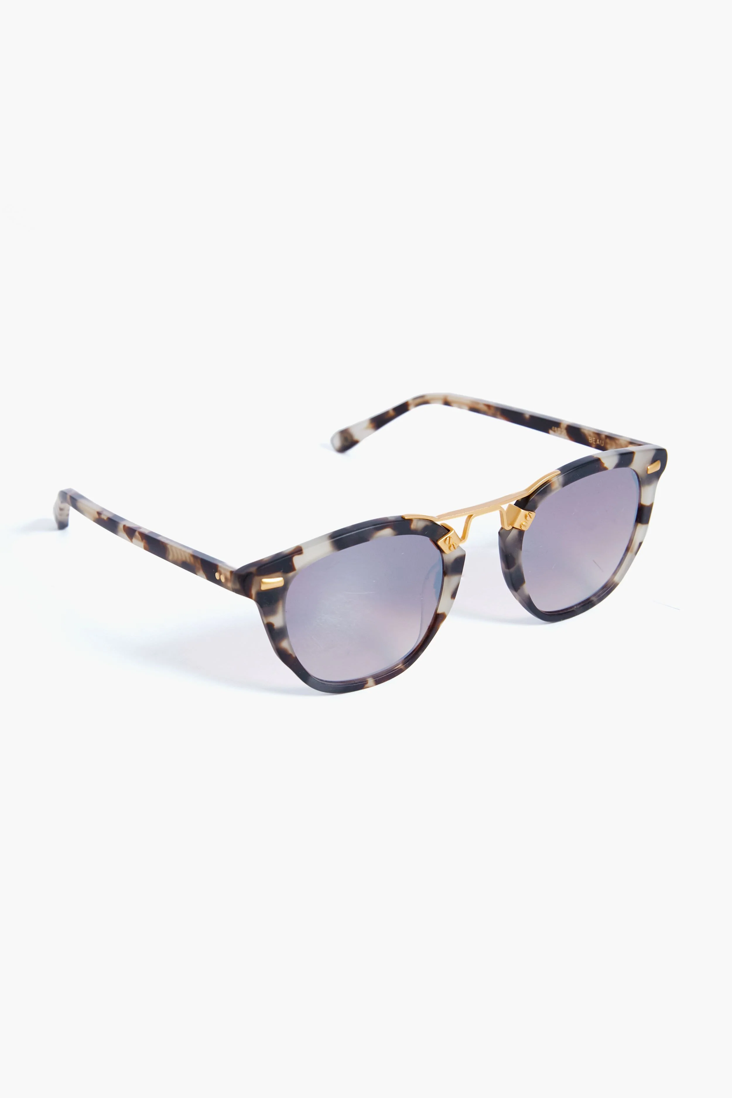 Matte Malt Mirrored 24K Beau Sunglasses - Image 5