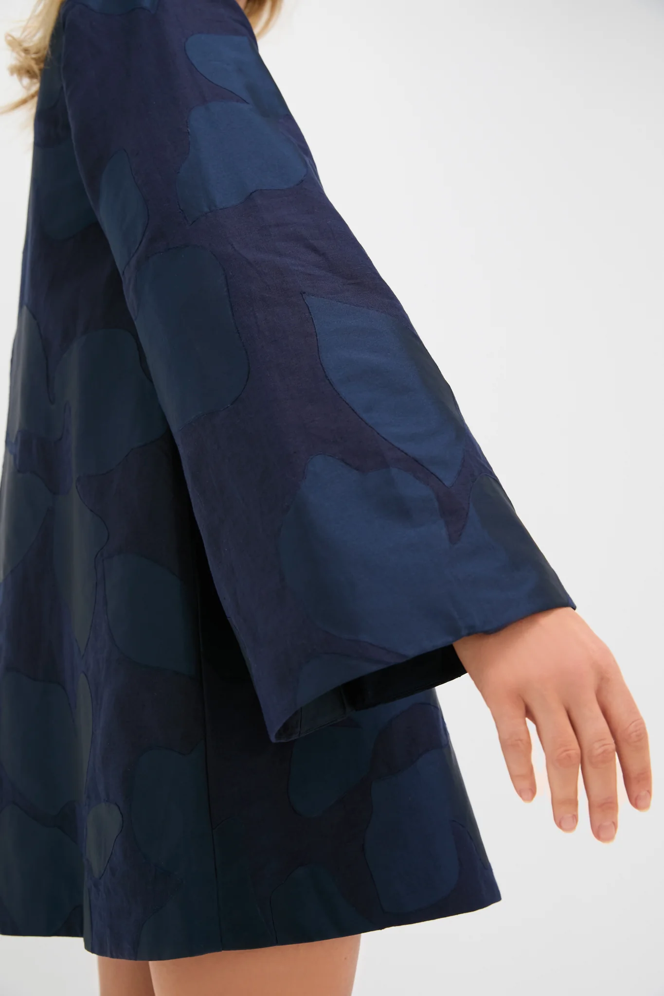Midnight Blue Flare Flora Dress - Image 5