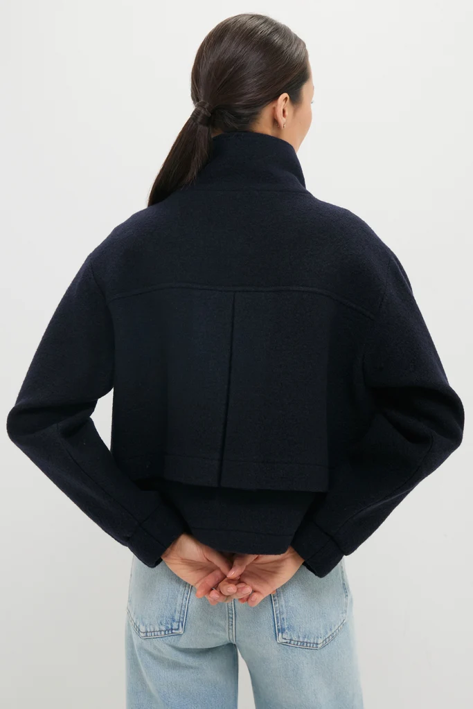 Midnight Selva Cropped Bomber - Image 4