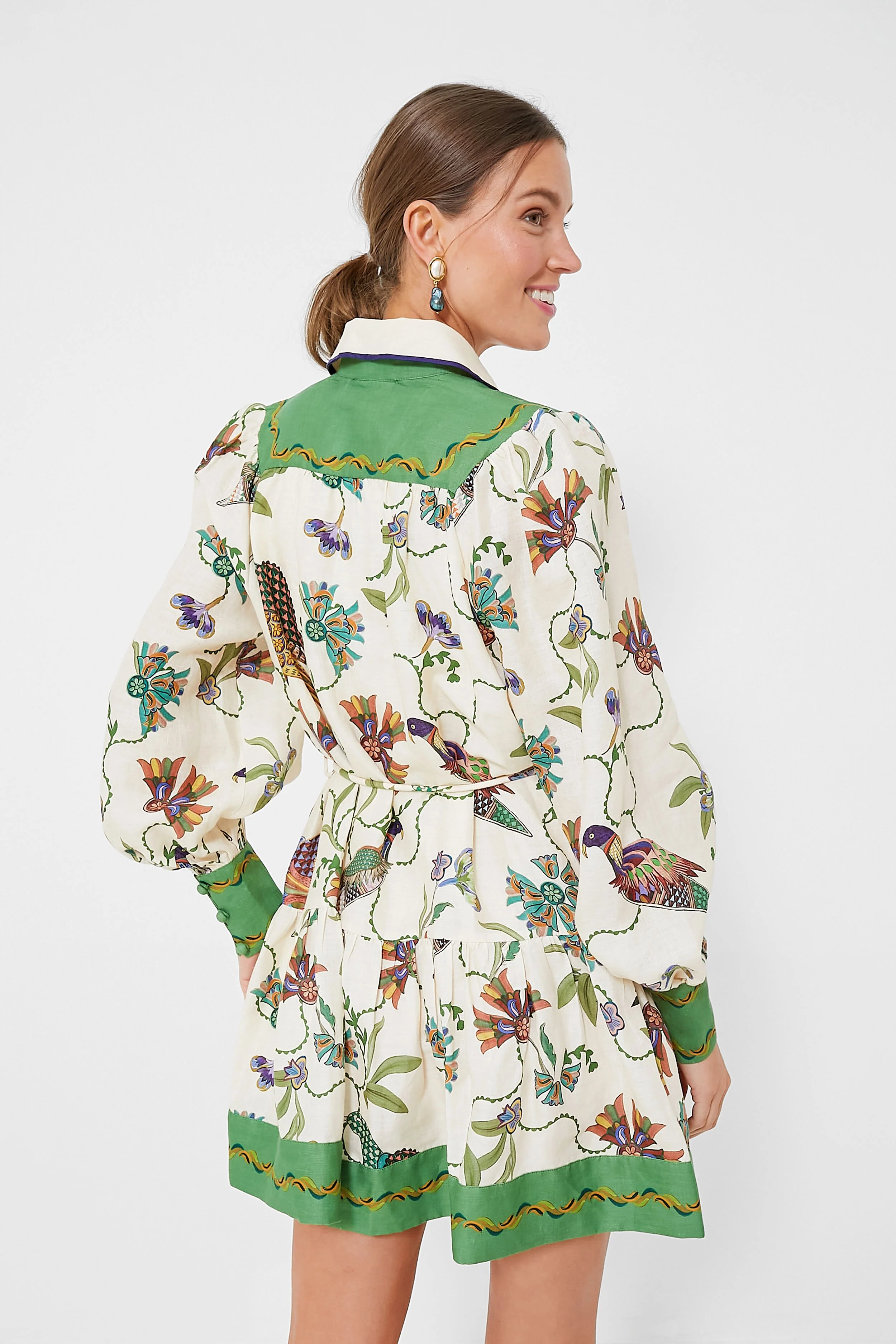 Multi Birdie Mini Dress - Image 4