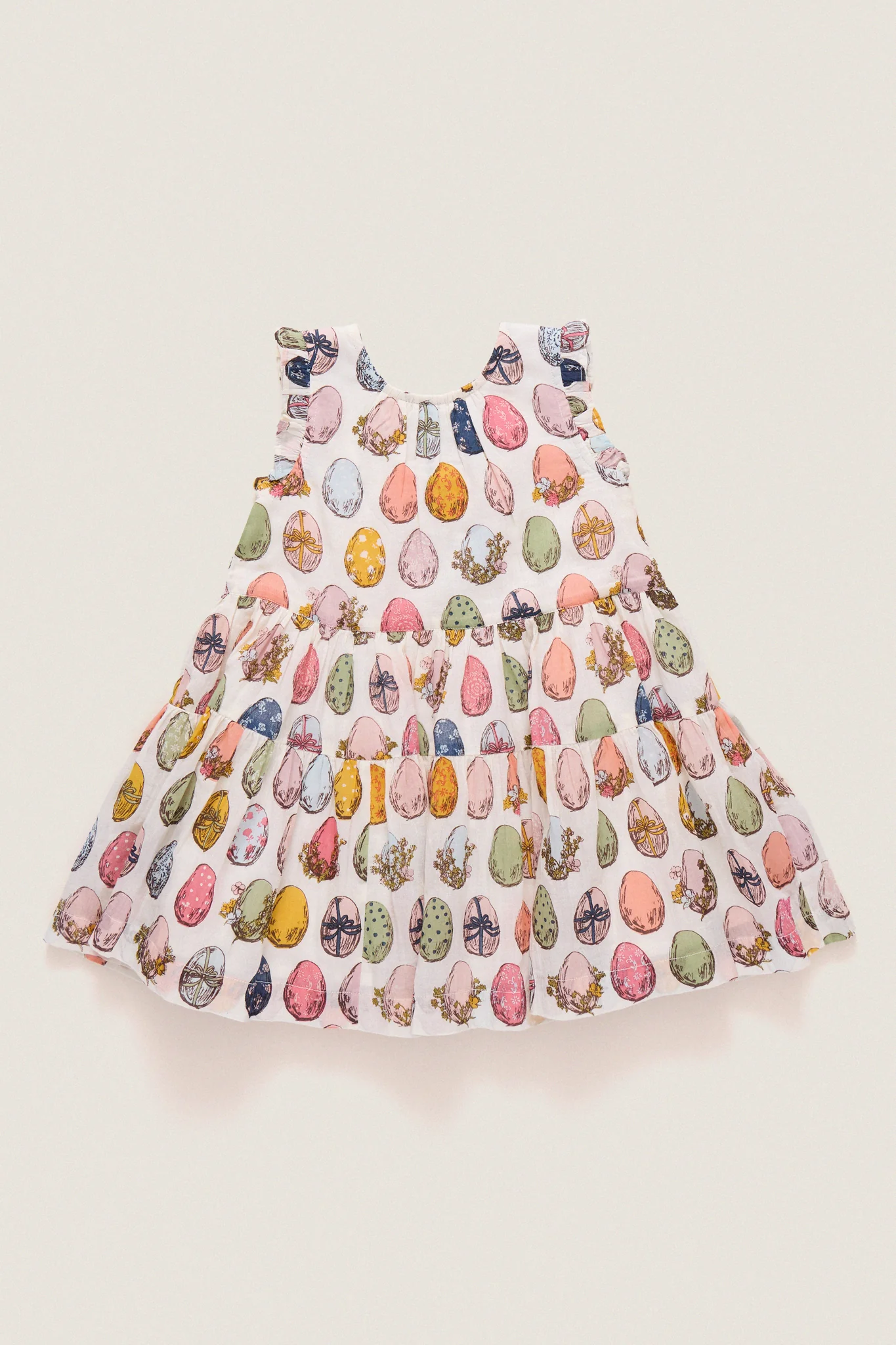 Multi Eggs Eloise Ruffle Dress