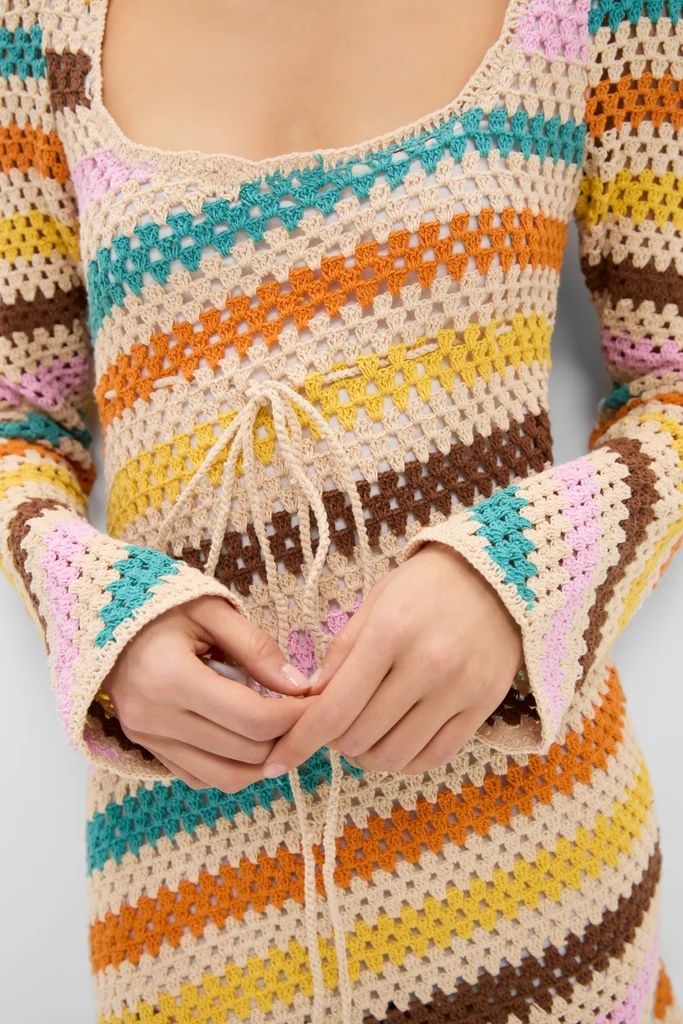 Multi Siera Knit Mini Dress - Image 2