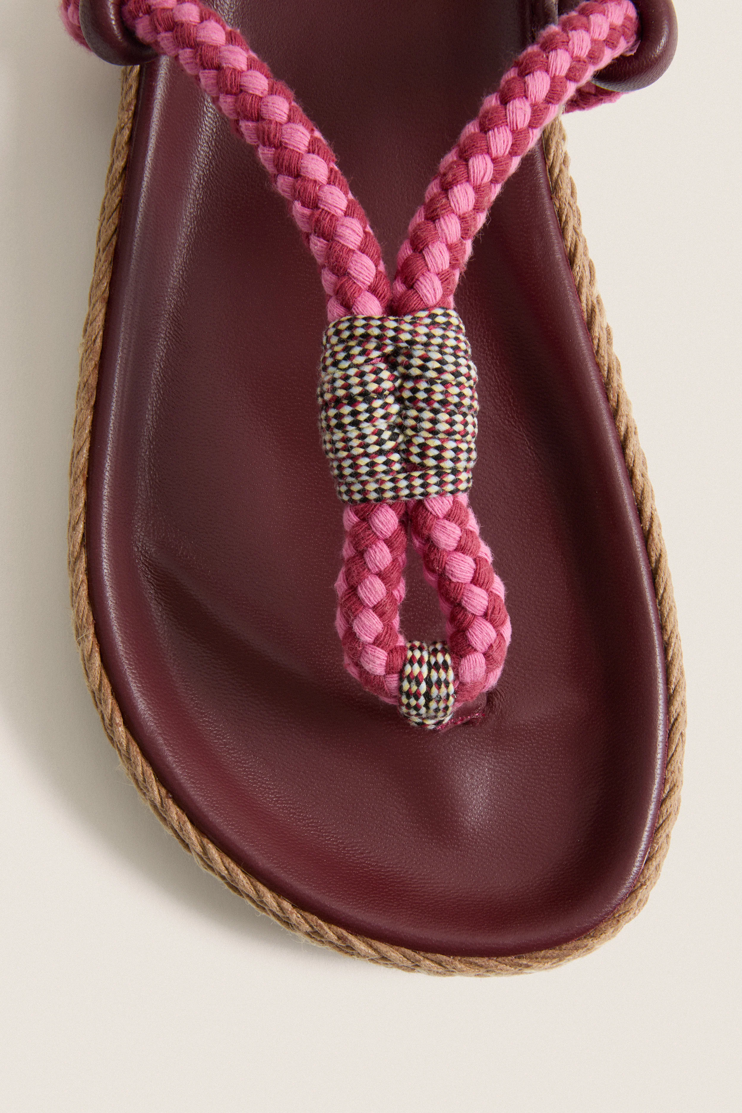 Multicolor Burgundy Gypso Sandals - Image 5