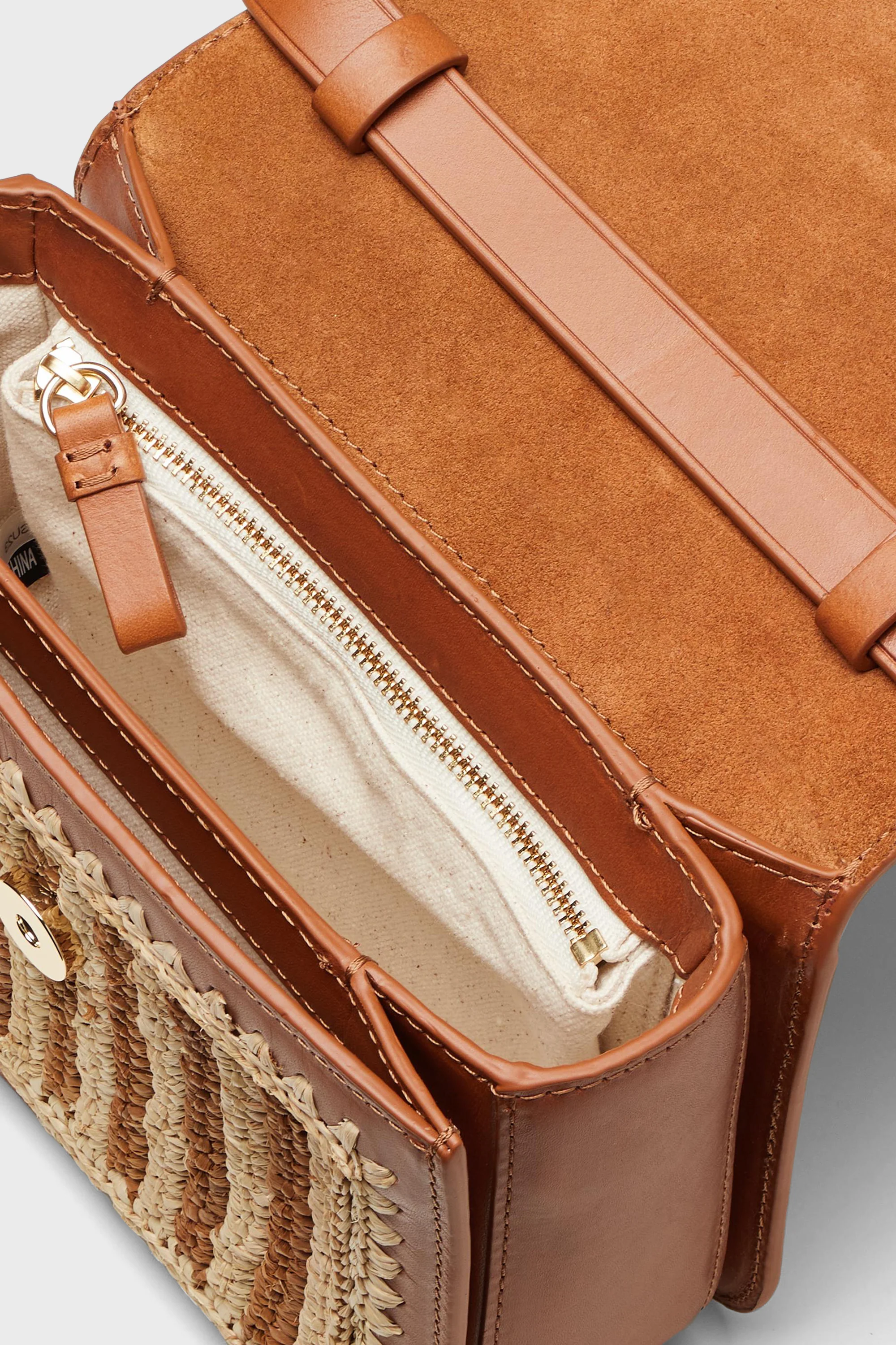 Natural Brown Kenton Crochet Crossbody - Image 3