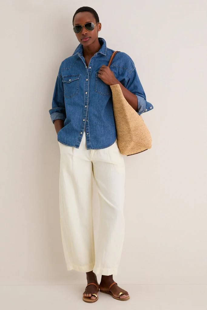 Natural Cuoio Raffia Tote - Image 4