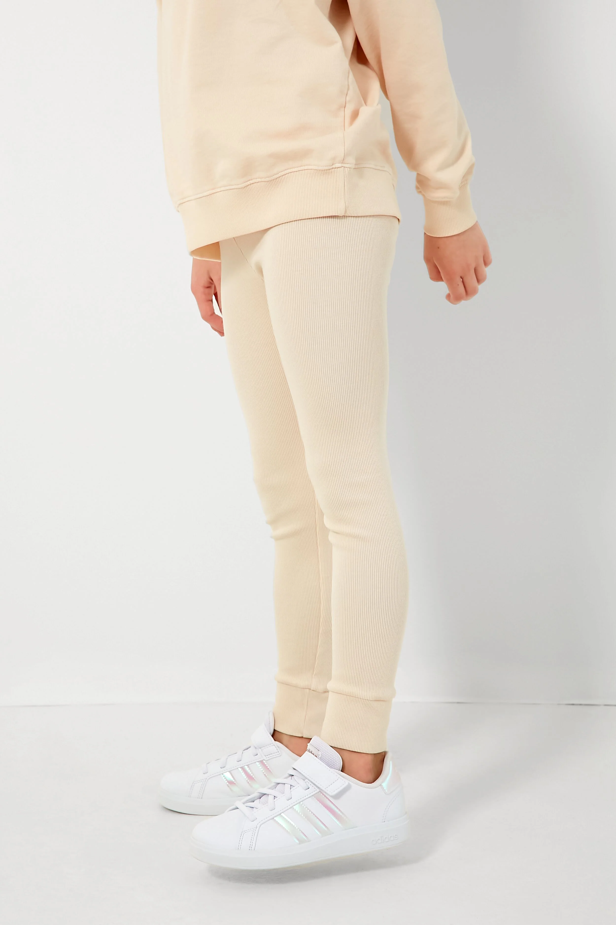 Natural Essential Rib Leggings - Image 3