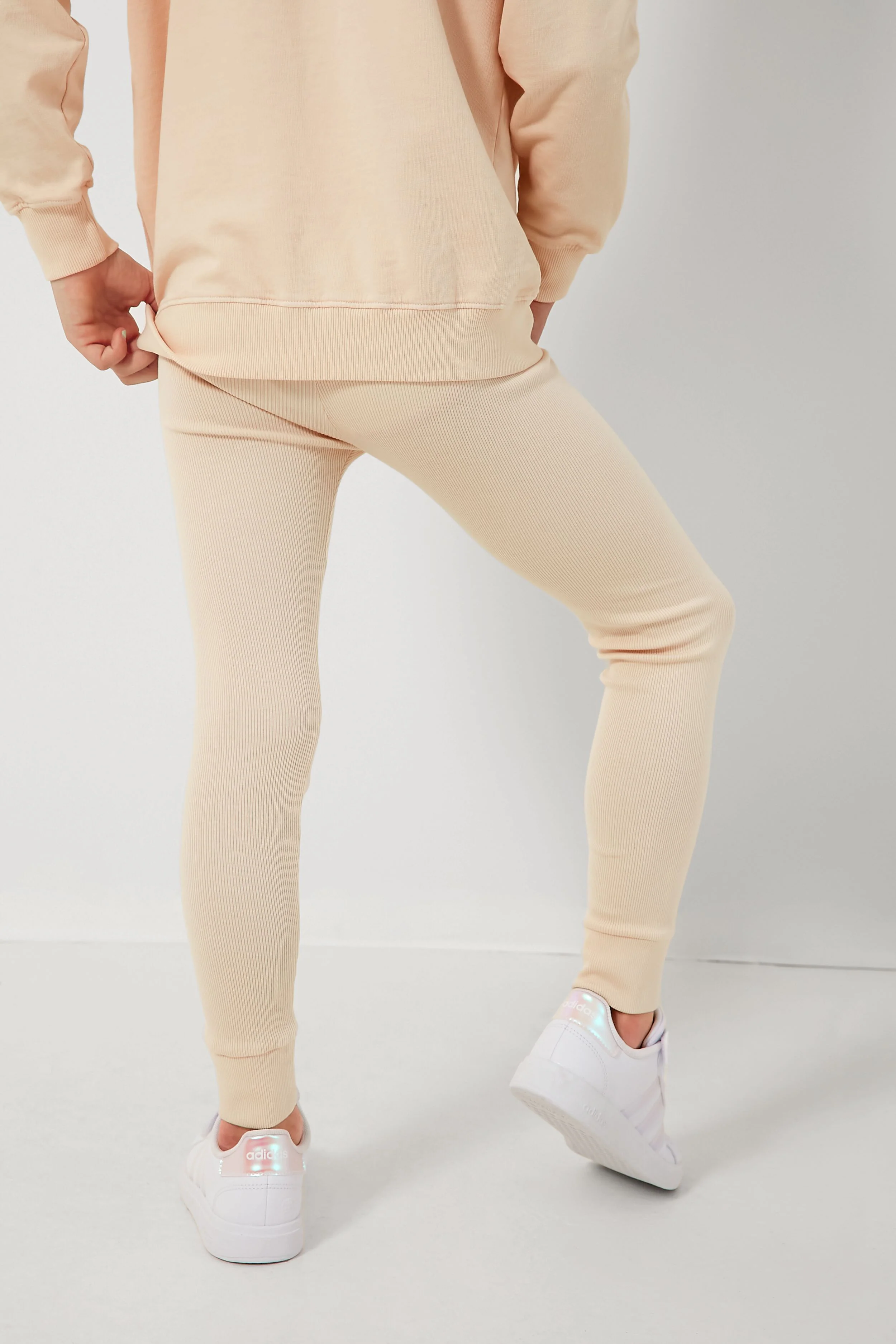 Natural Essential Rib Leggings - Image 4