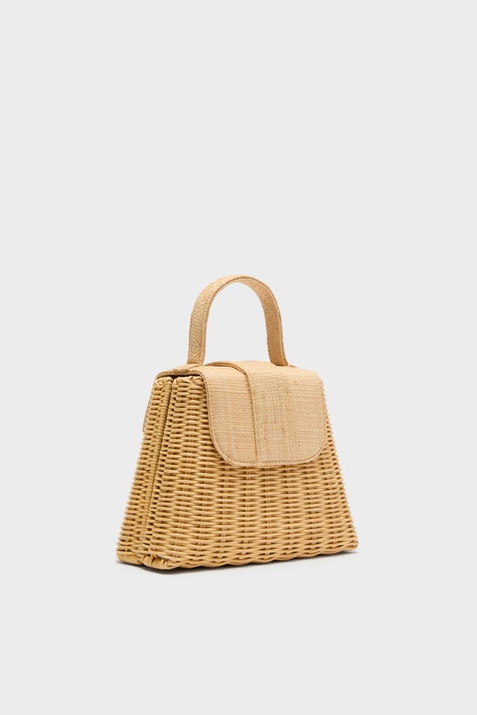 Natural Raffia Petite Lady Bag - Image 5