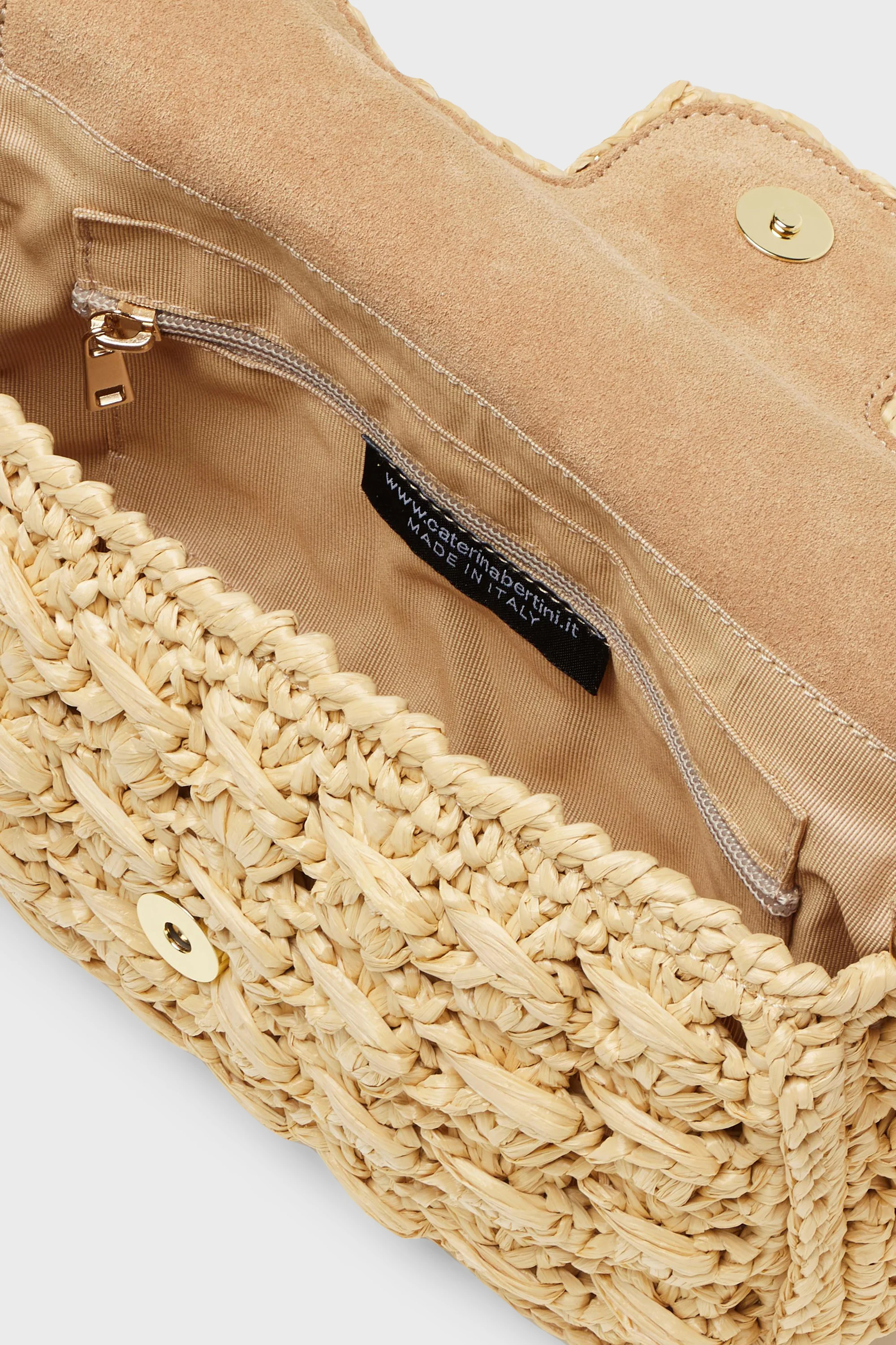 Natural Woven Shoulder Bag - Image 4