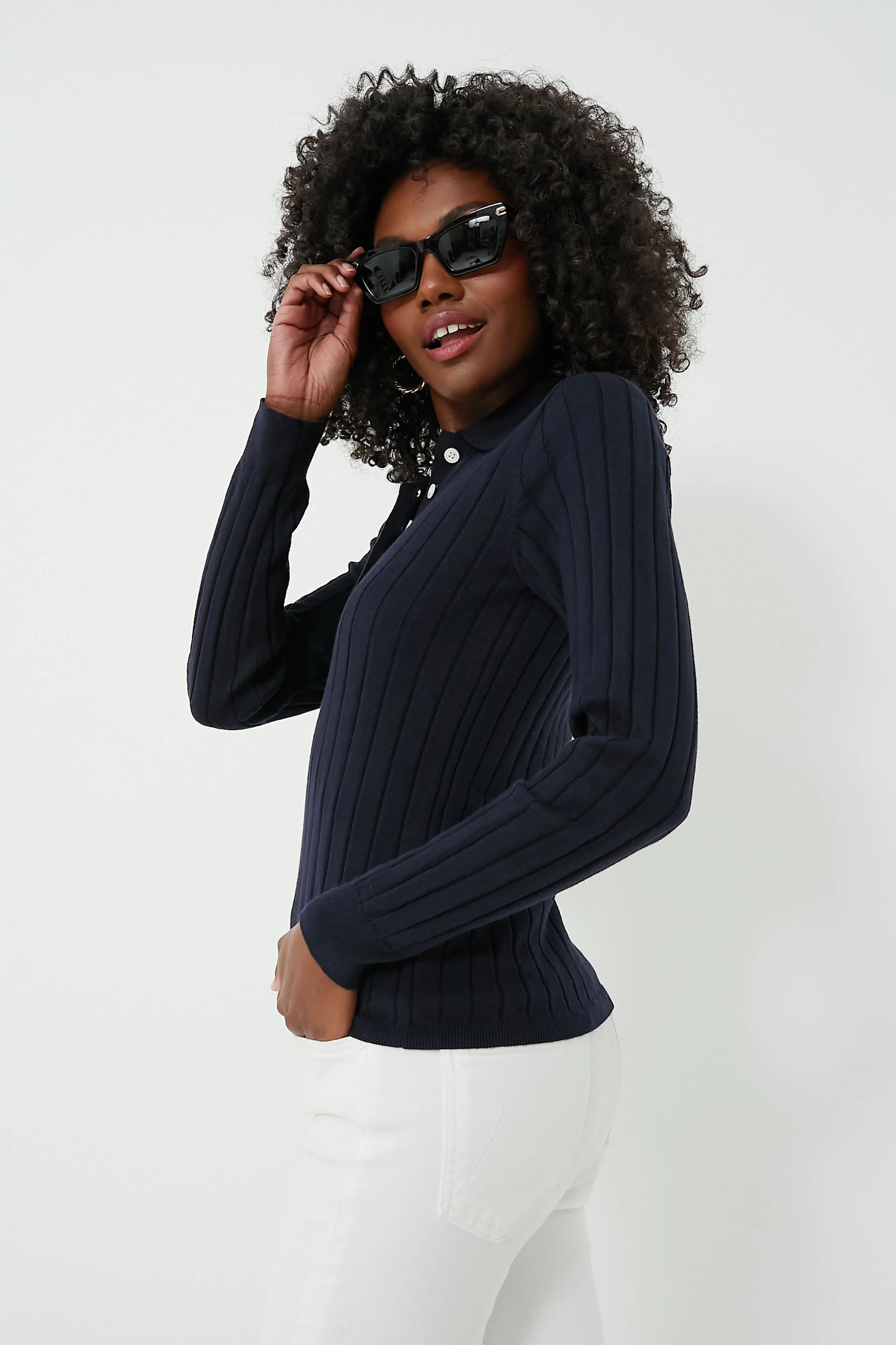 Navy Amanda Polo - Image 3