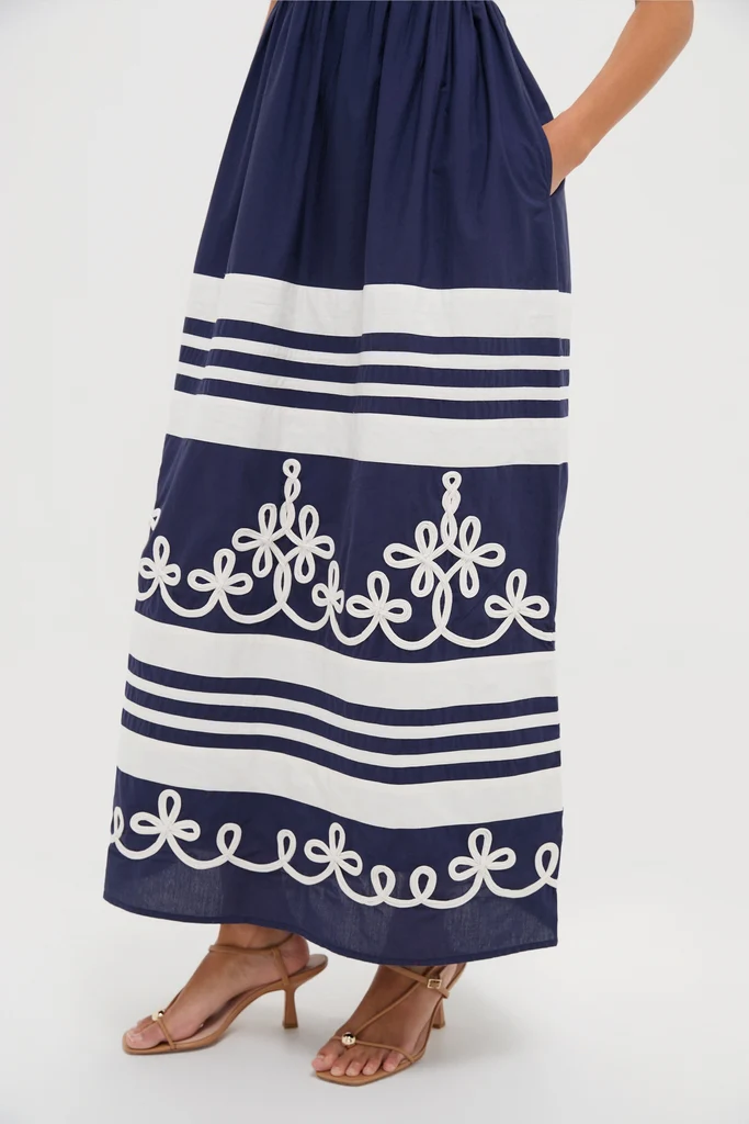 Navy Amelia Maxi Dress - Image 3