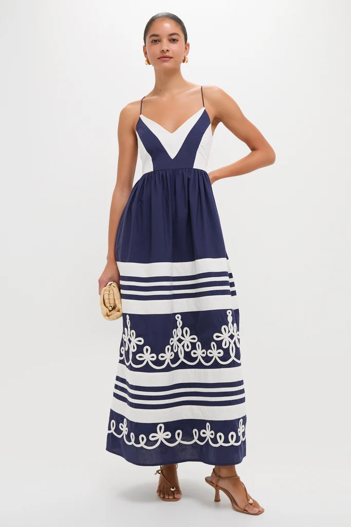 Navy Amelia Maxi Dress - Image 4