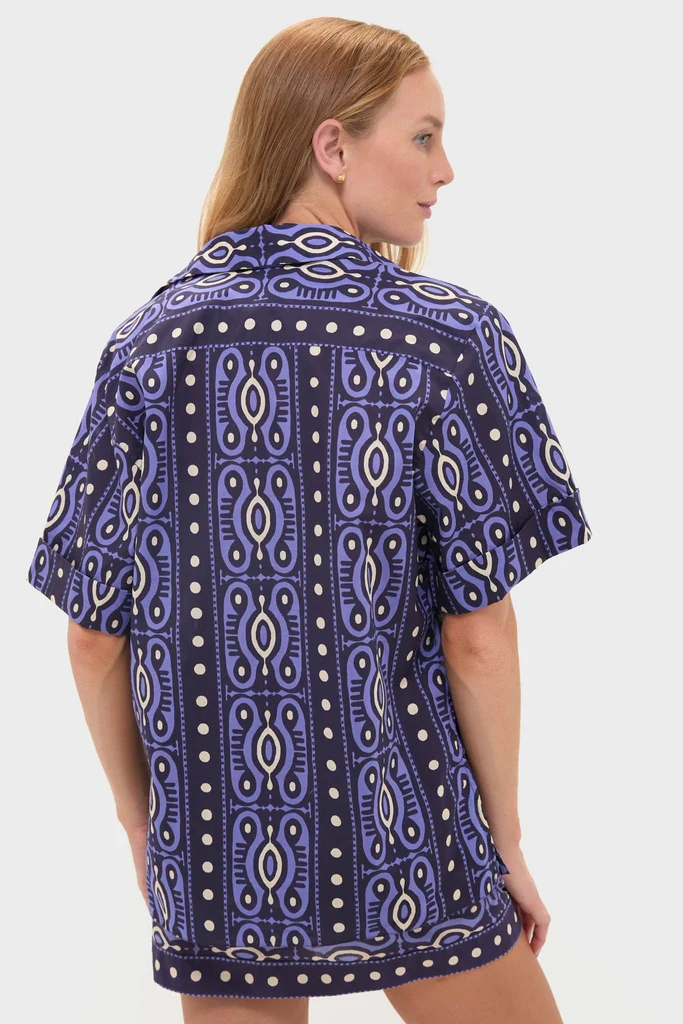 Navy and Ecru Salty Promises Shirt - Image 4
