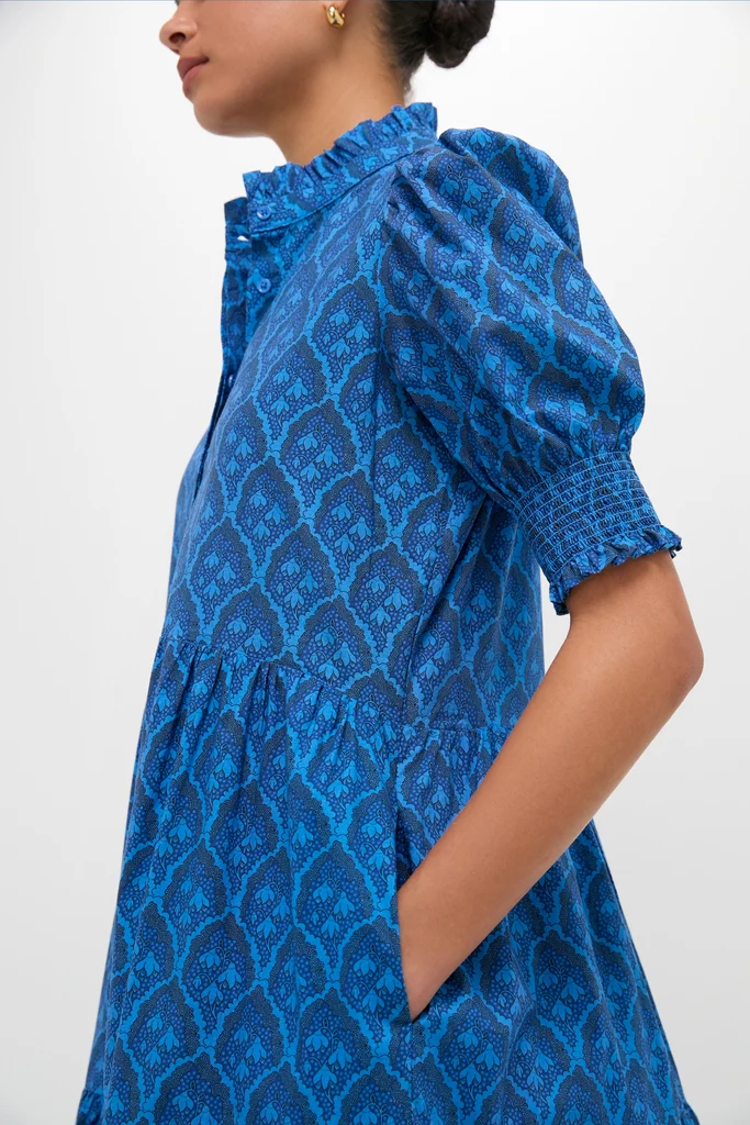 Navy & Cerulean Floral Bennett Maxi Dress - Image 5