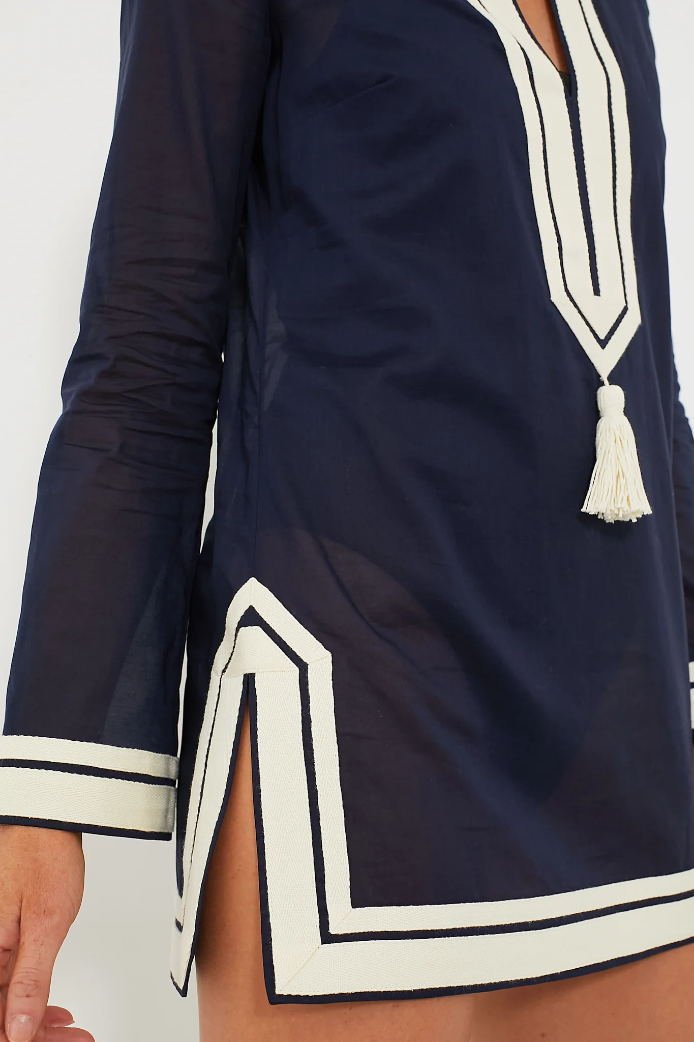 Navy Cotton Tory Tunic - Image 5