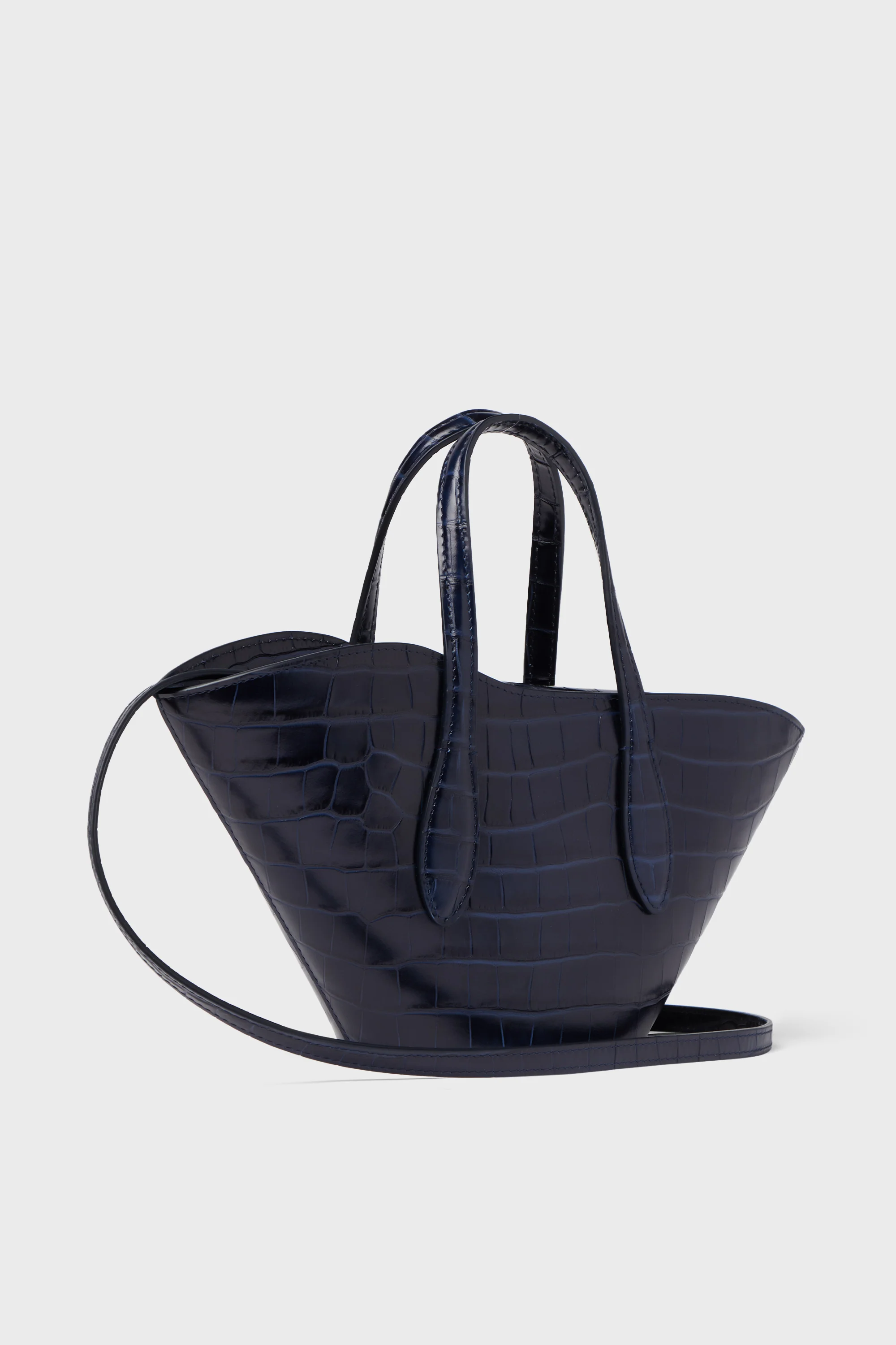Navy Croc Open Tulip Micro Tote - Image 5