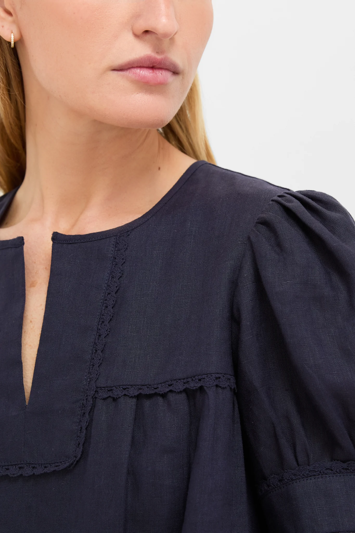 Navy Linen Bridget Dress - Image 5