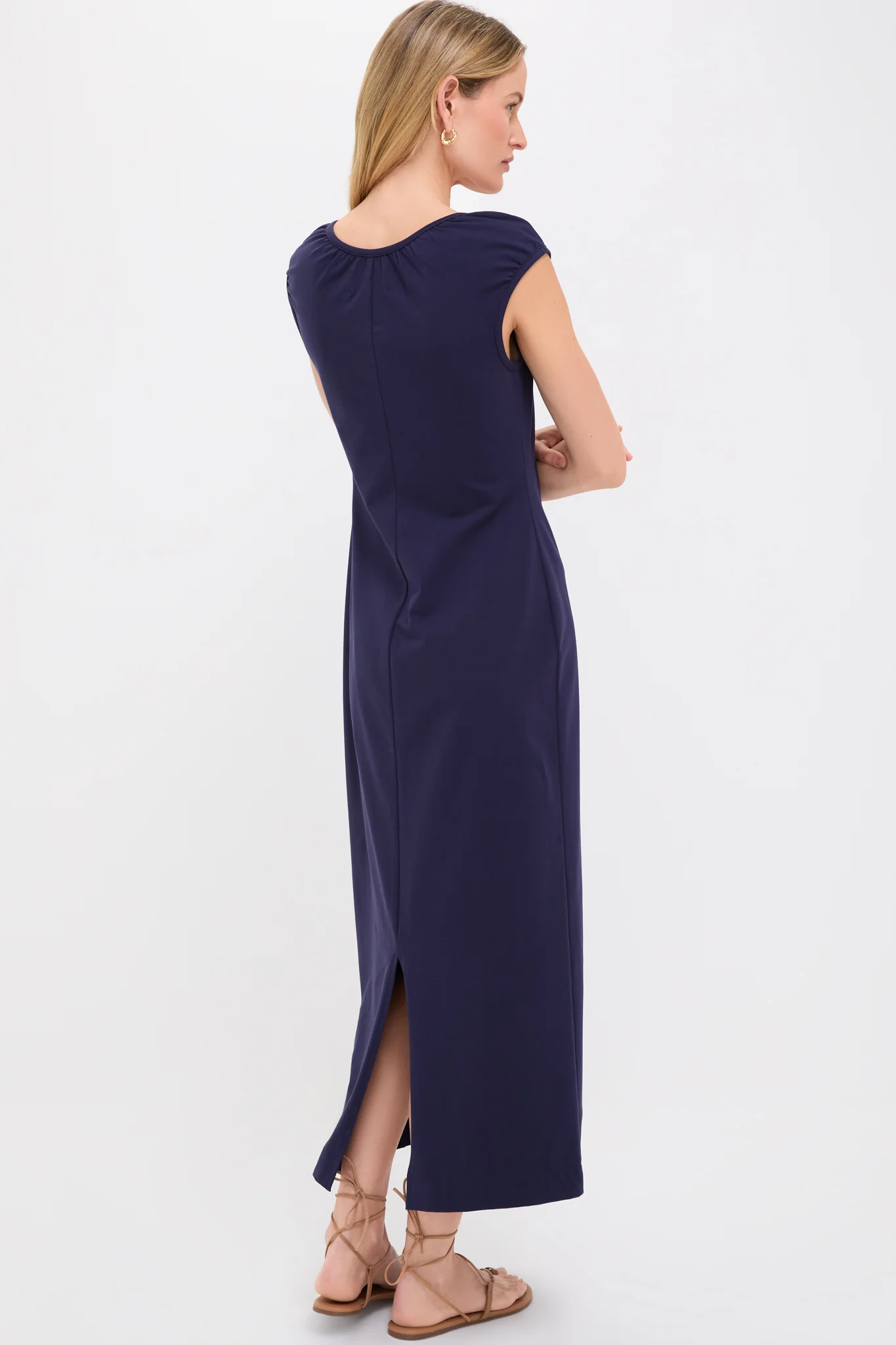 Navy Paula Knit Dress - Image 4