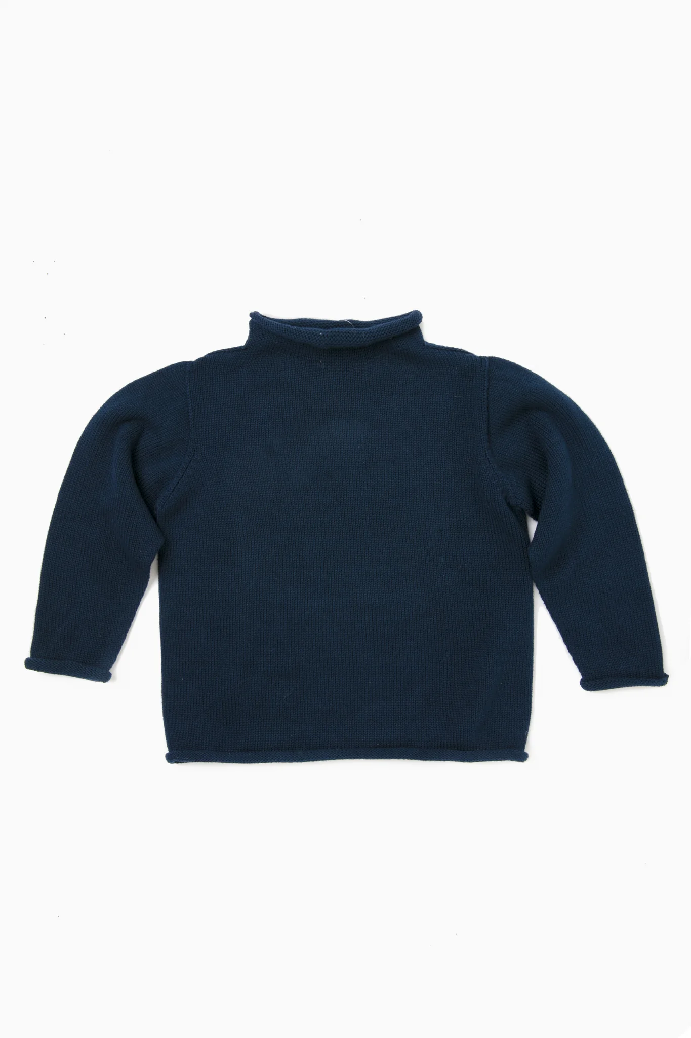 Navy Roll Neck Sweater - Image 2