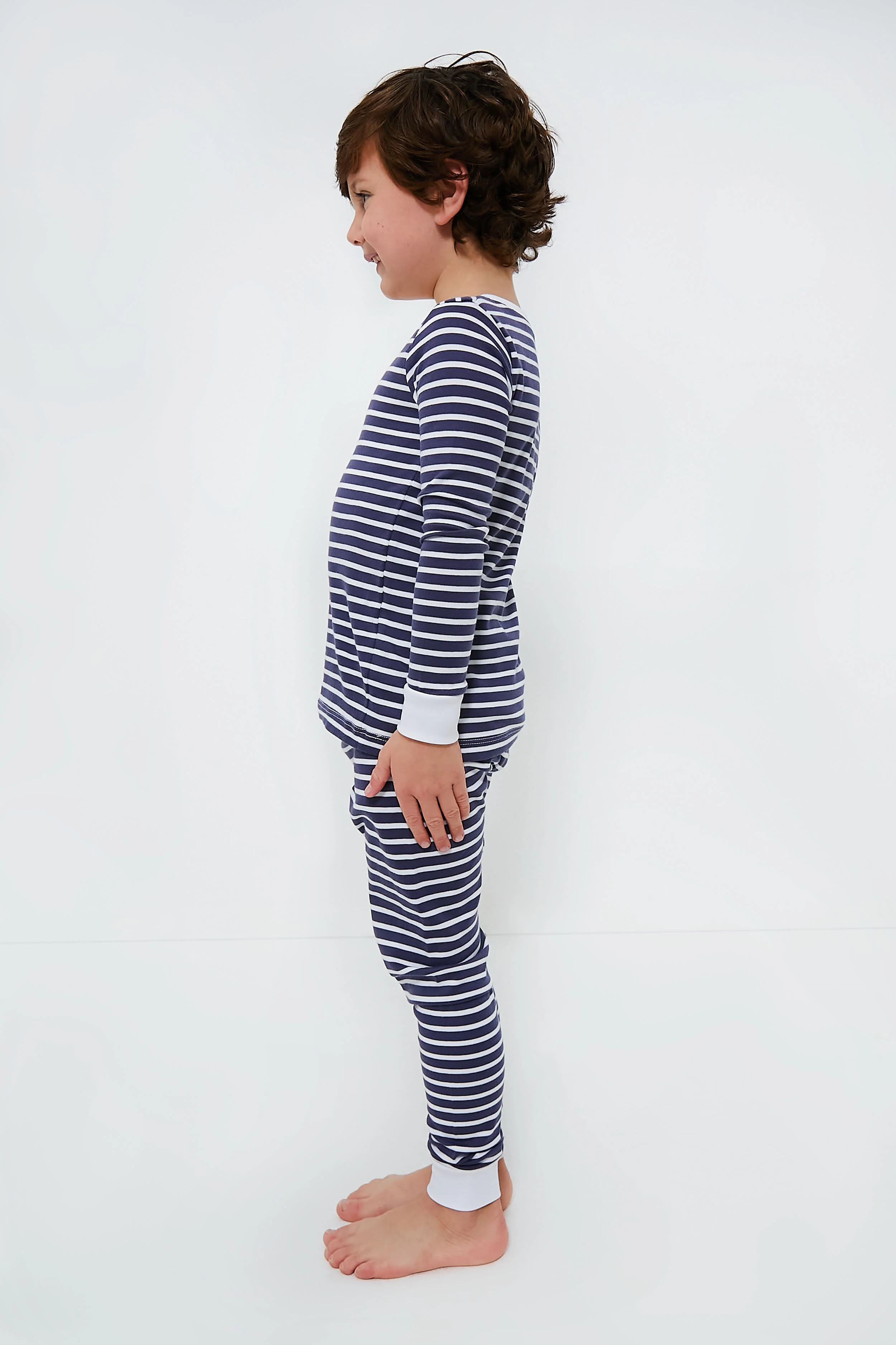 Navy Stripe Pajama Set - Image 7