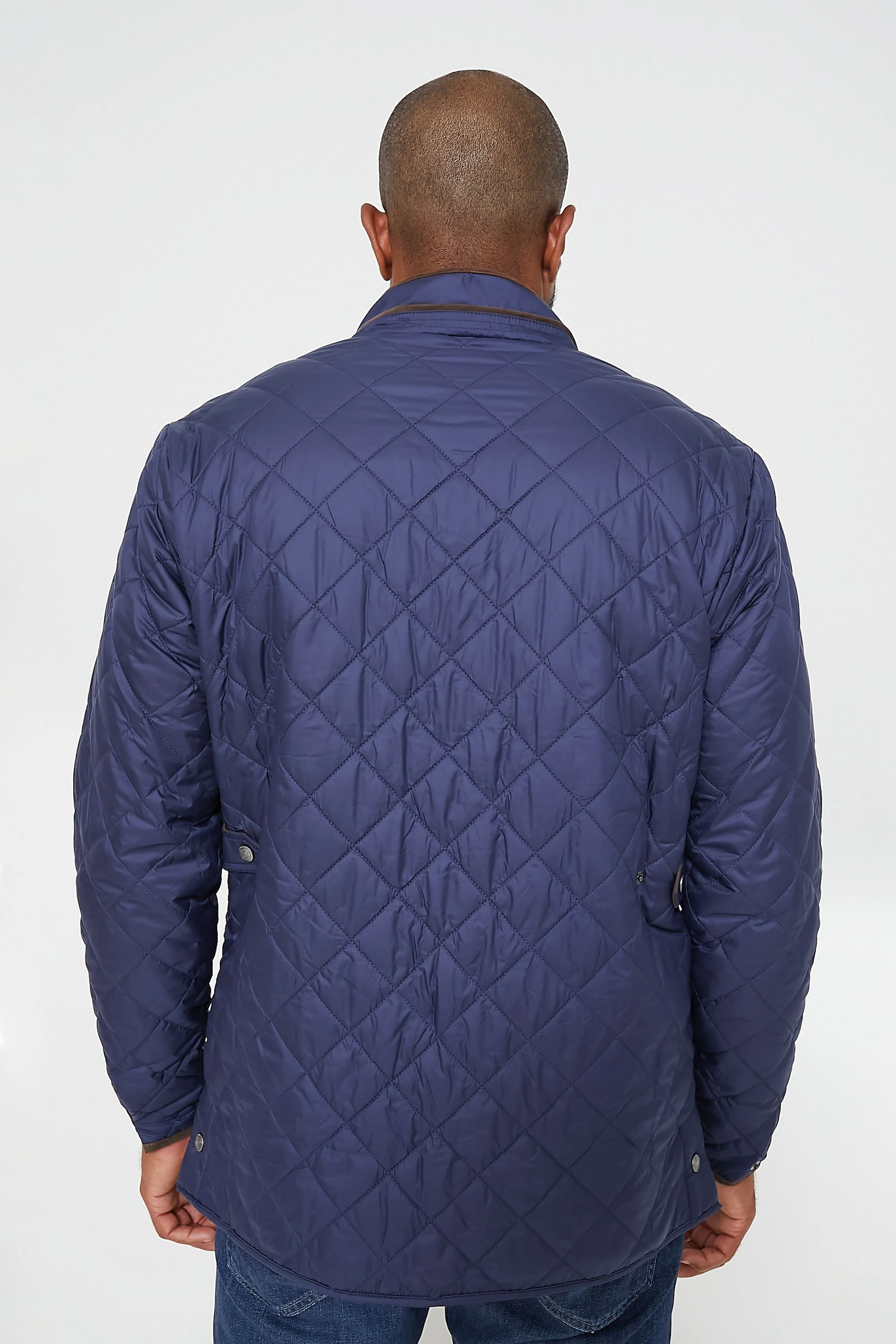 Navy Suffolk Quilted Travel Coat - Image 5