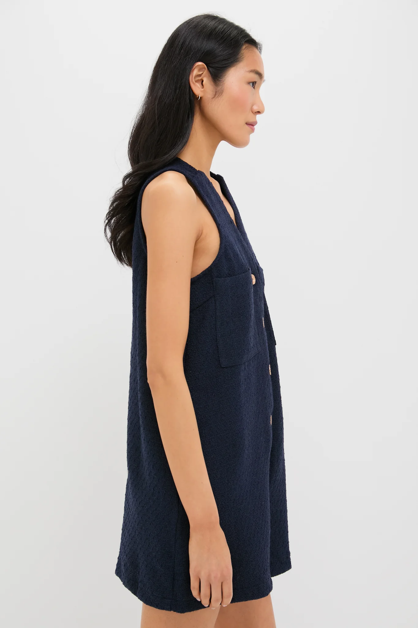 Navy Textured Myla Romper - Image 4