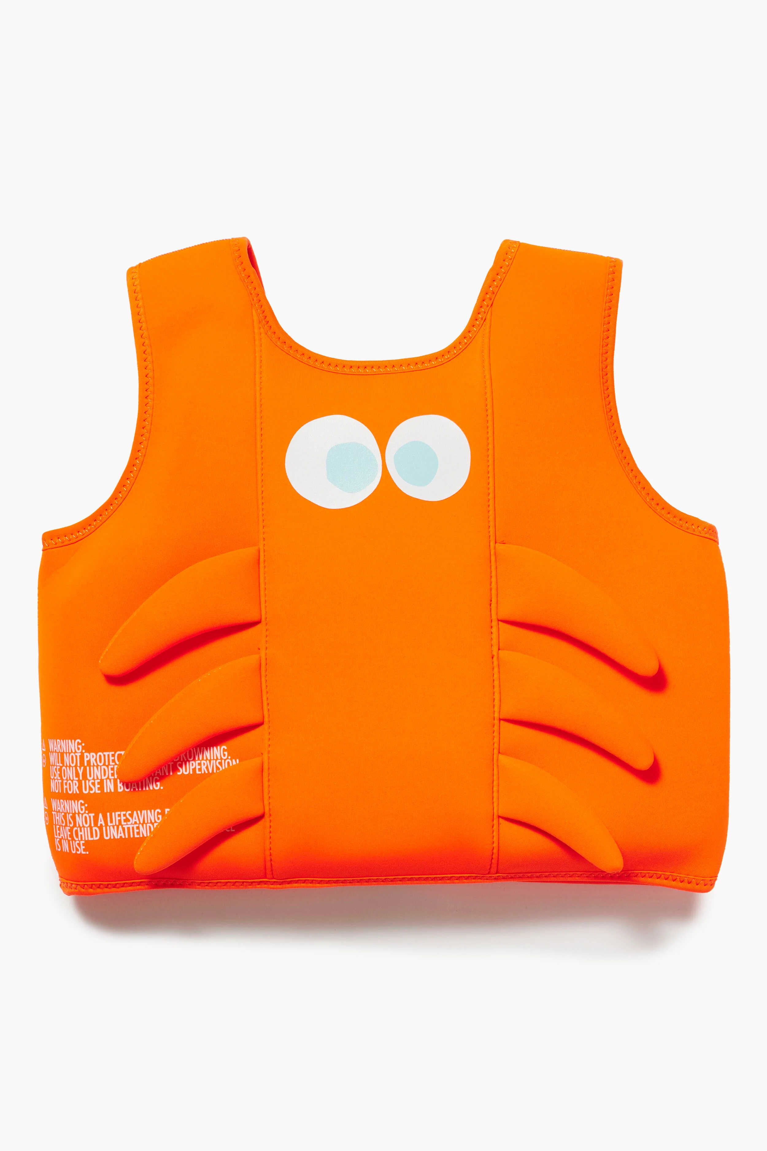 Neon Orange Sonny The Sea Creature Swim Vest - Image 4