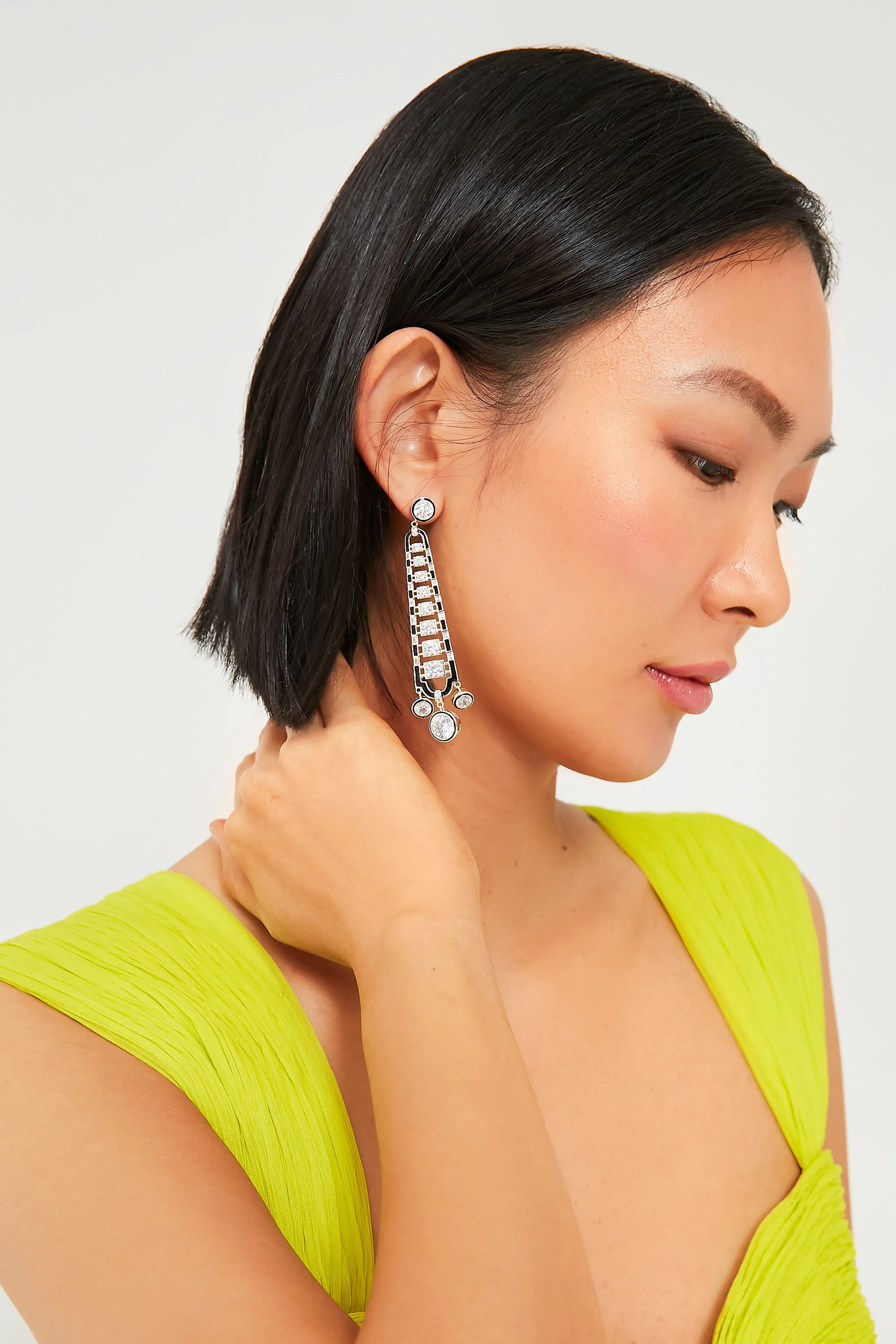 Noir Enamel Embellished Drops - Image 2