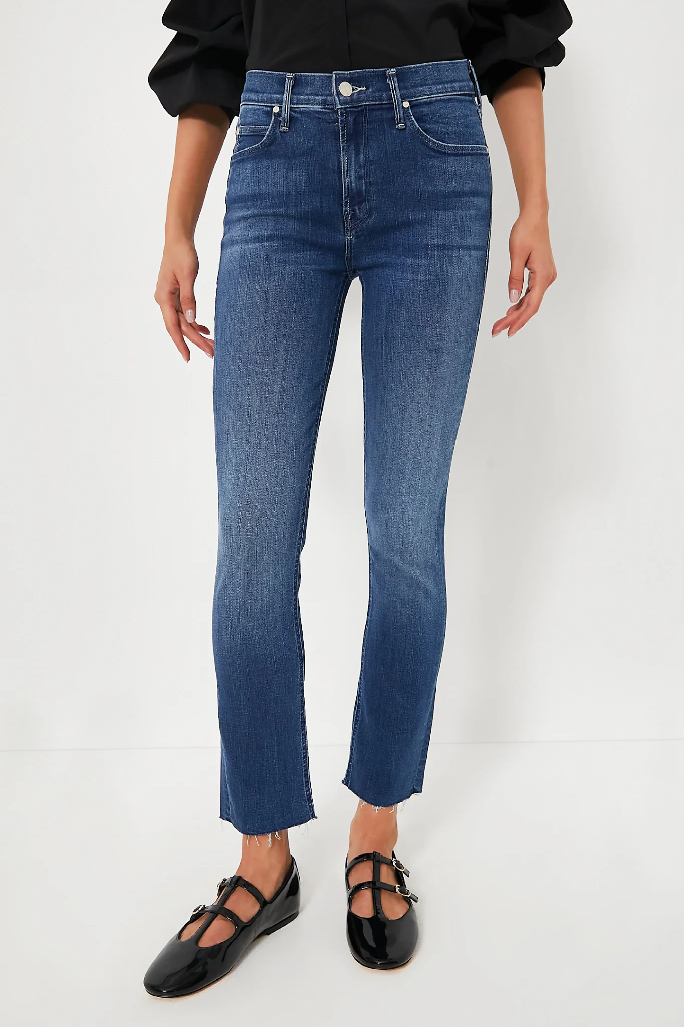 Nothing Between Us The Mid Rise Dazzler Ankle Fray