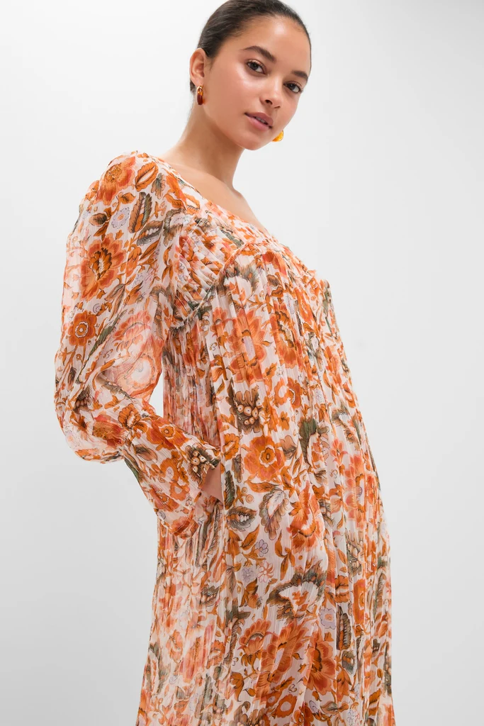 Off-White Lilium Topaz Flower Dress - Image 6