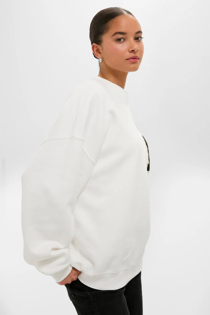 Off White Miles Letterman Sweatshirt - Image 3