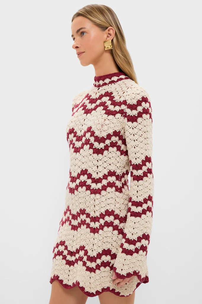 Off-White Romy Ruby Stripe Dress - Image 3