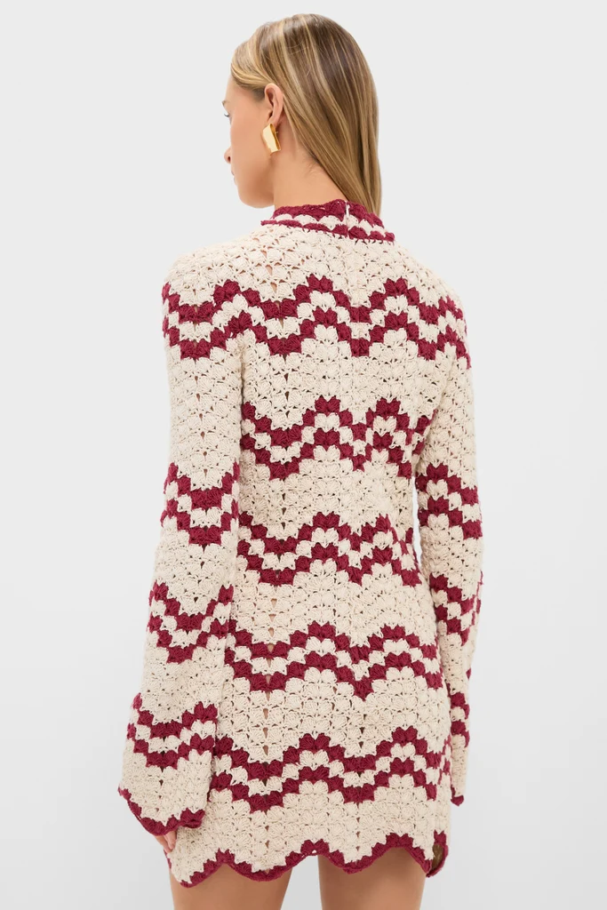 Off-White Romy Ruby Stripe Dress - Image 4