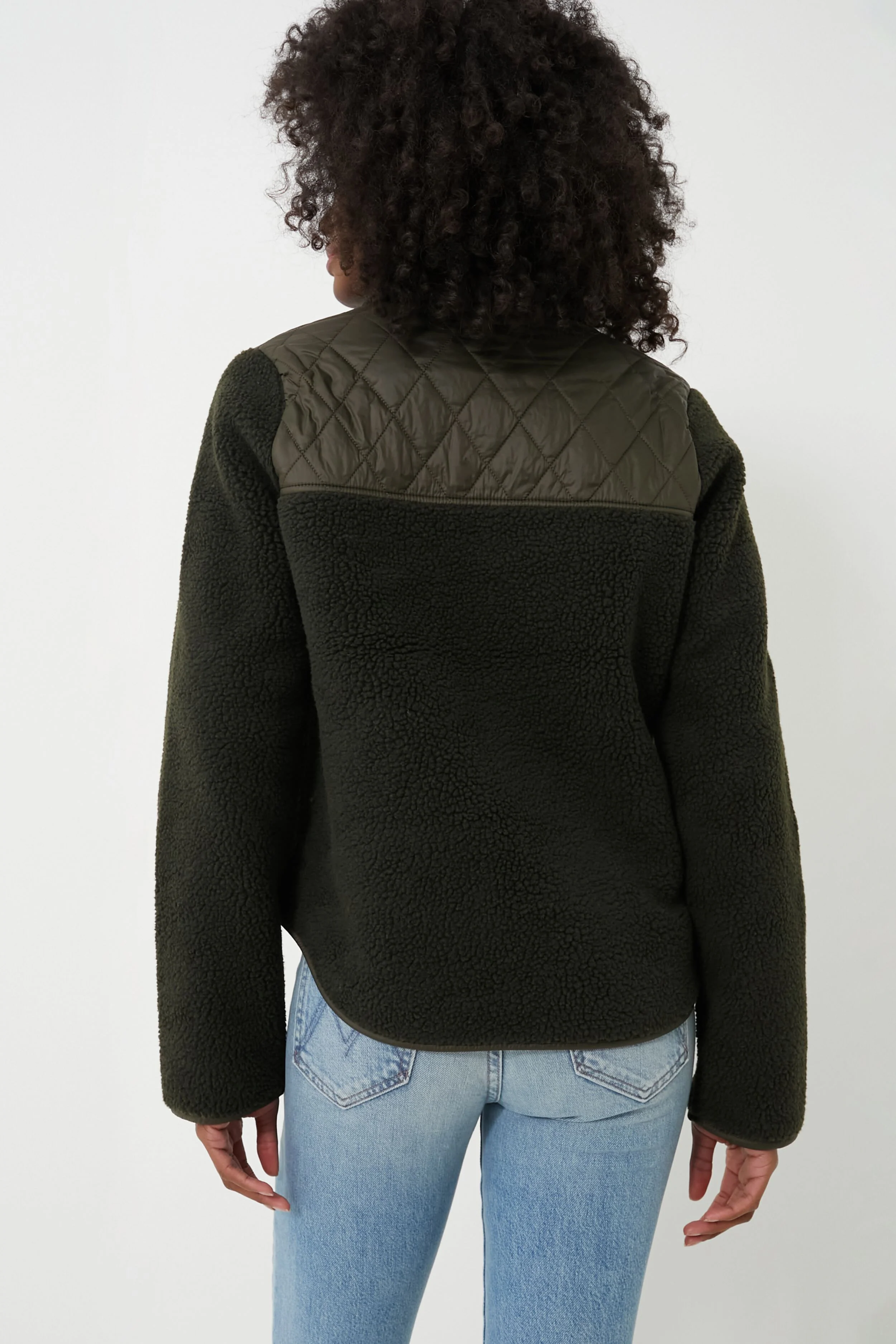 Olive Rockling Fleece Jacket - Image 4