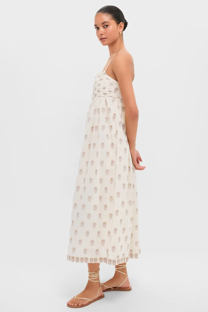 Orchid Echo Cotton Jacquard Betsy Dress - Image 4