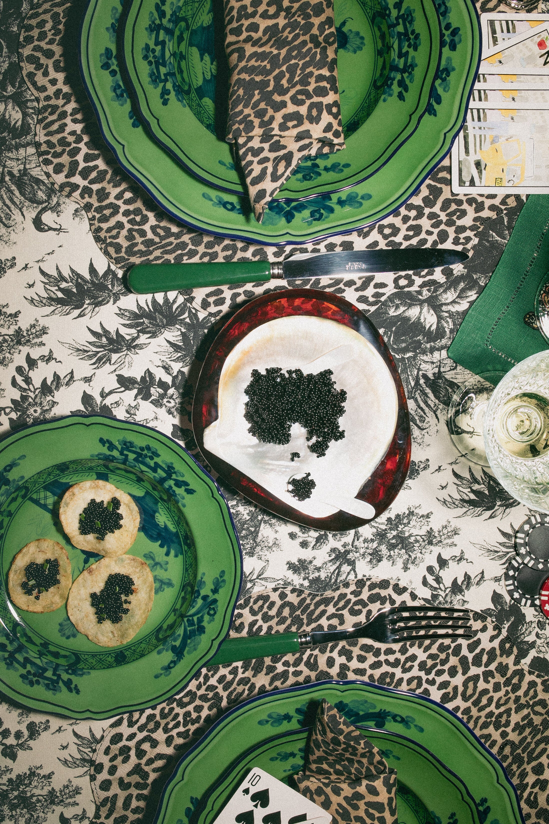 Oriente Italiano Malachite Dinner Plate - Image 5