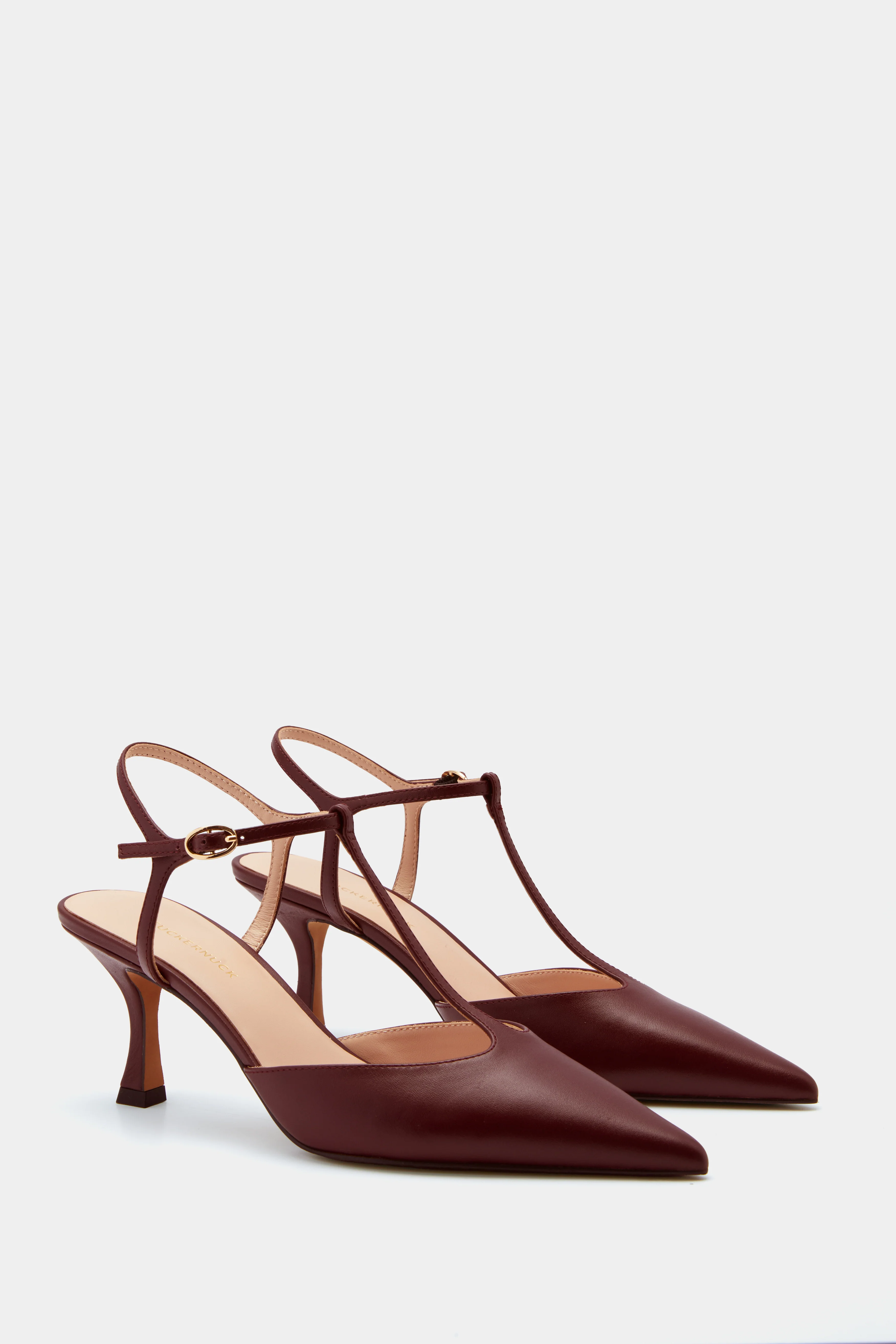 Oxblood Leather Margot Heels - Image 4