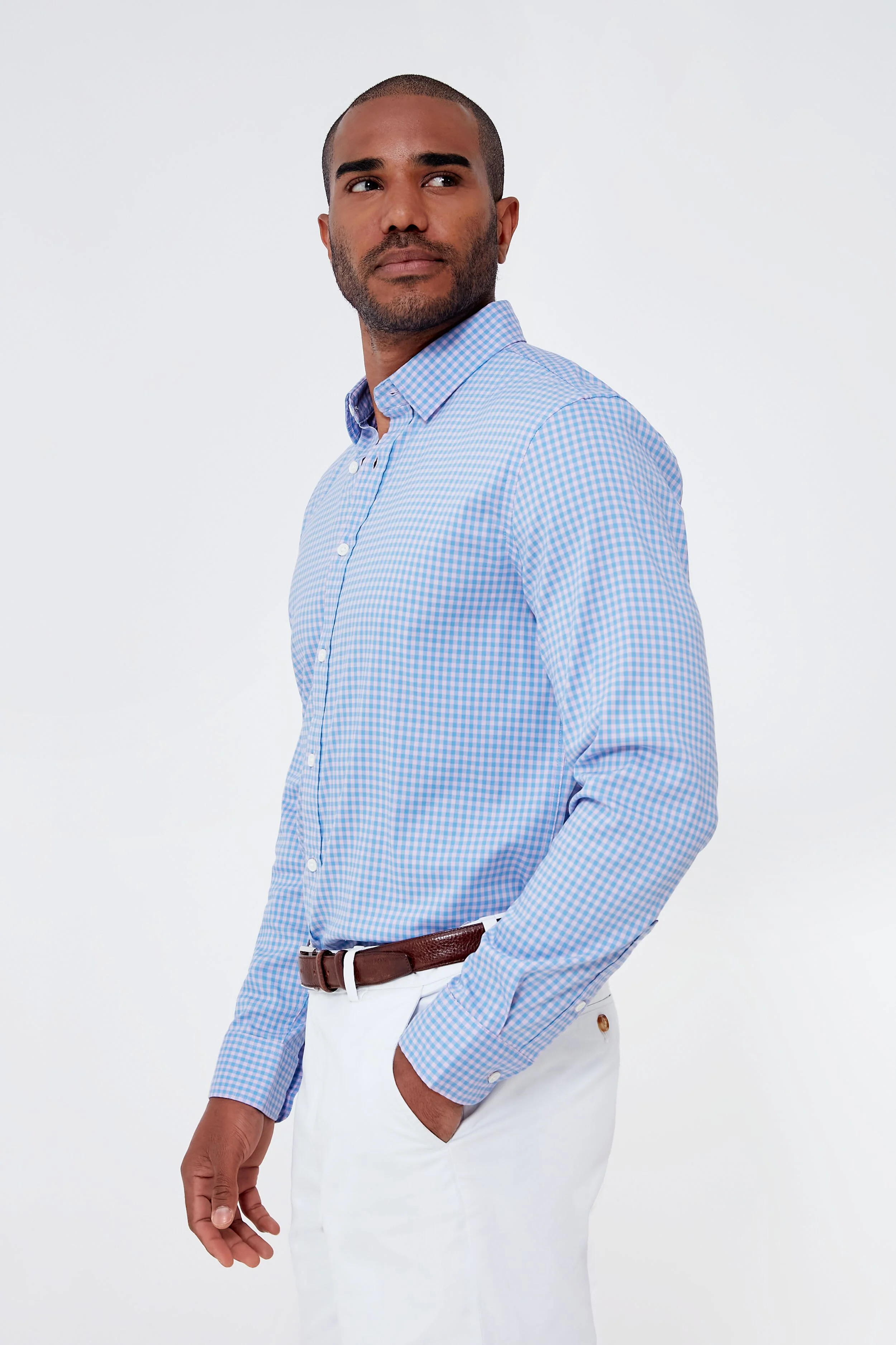 Pacific Lilac Gingham Movement Shirt - Image 4