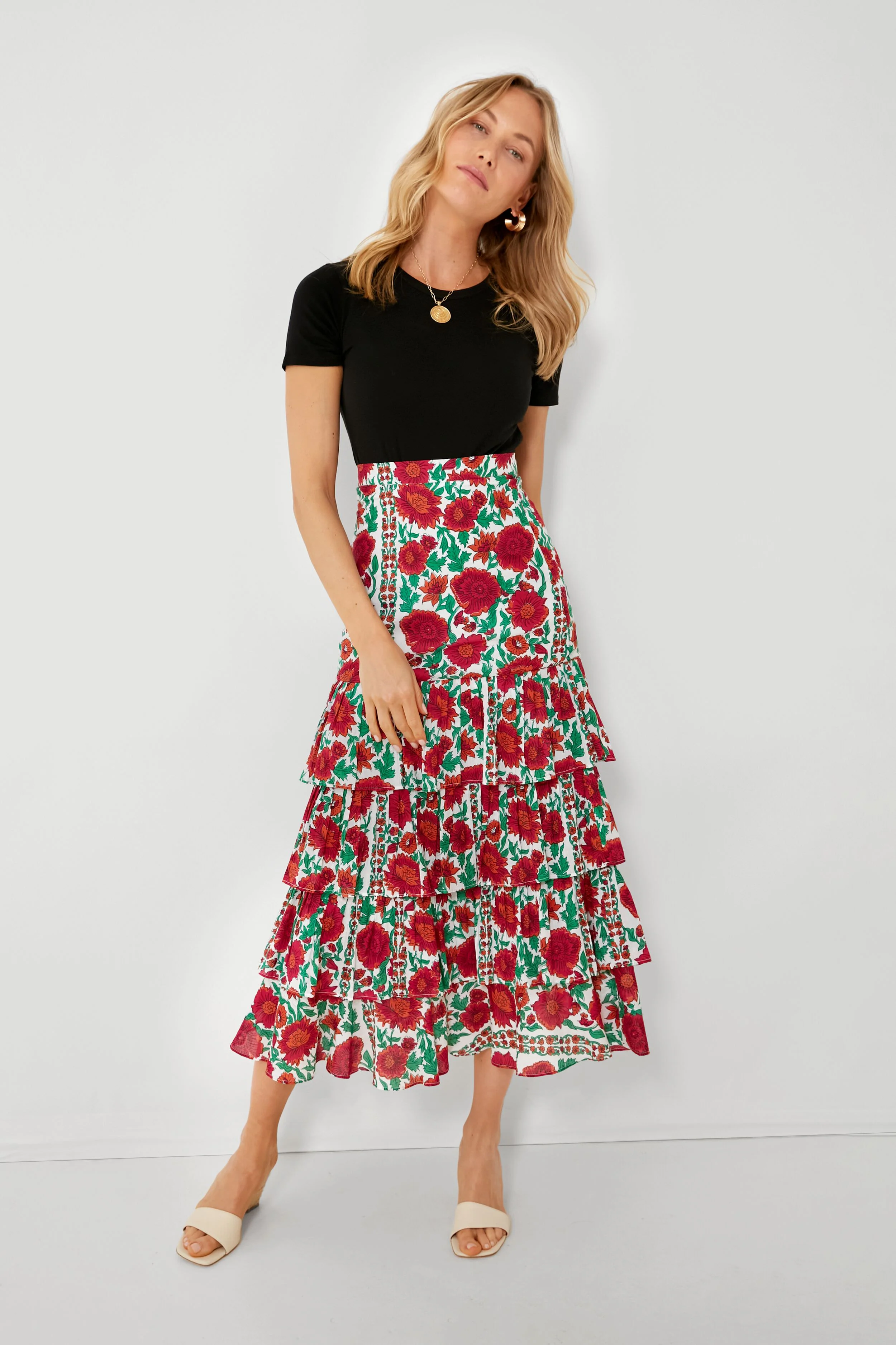 Pink Dijon Honduras Maxi Skirt - Image 2