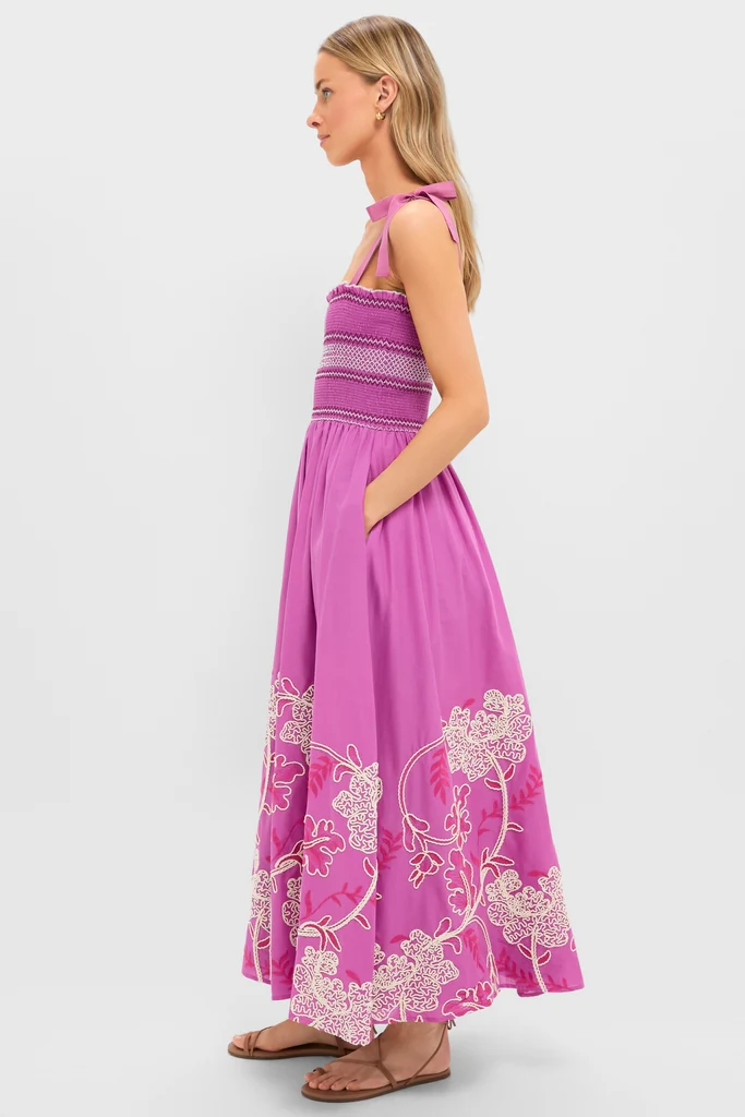 Hibiscus Embroidered Scarlett Sundress - Image 4