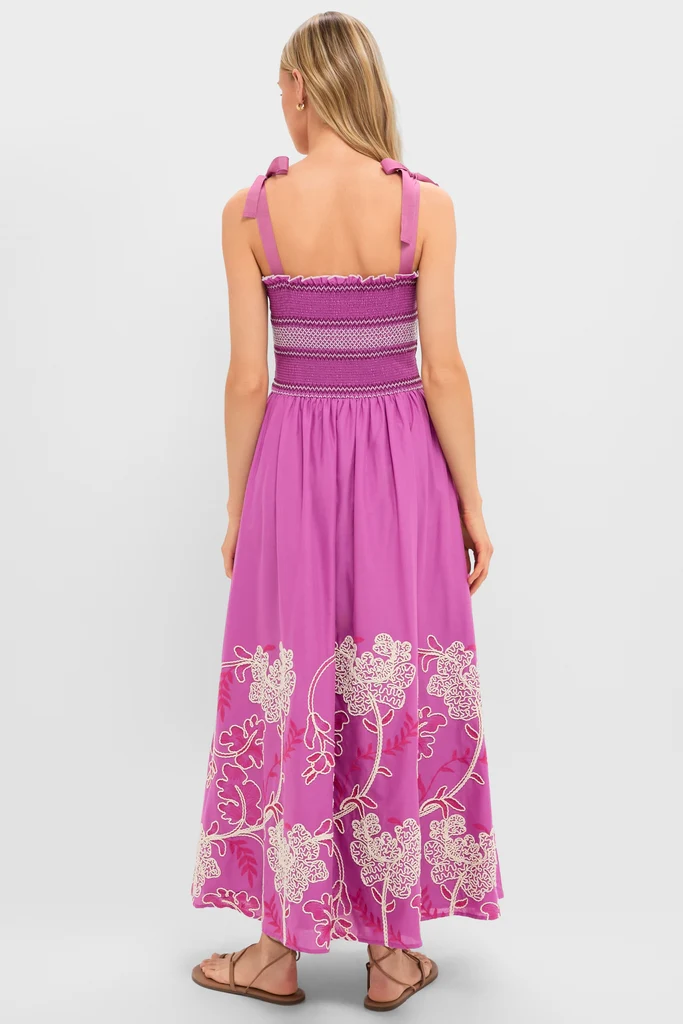 Hibiscus Embroidered Scarlett Sundress - Image 5